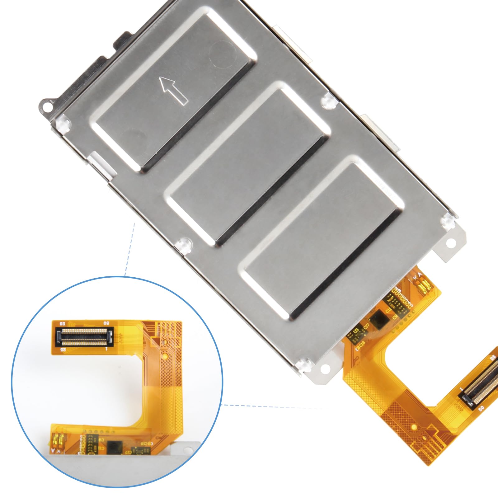 AGCUT Ersatzbildschirm für Garmin Alpha 100/100F LCD Display, mit Rahmen