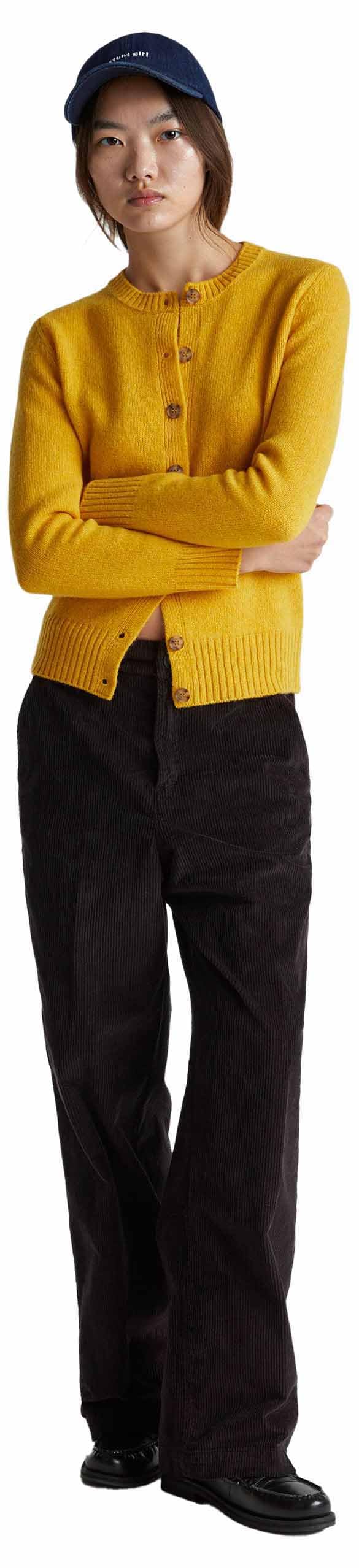 United Colors of Benetton Maglia Coreana M/L 103me500l, Maglione Cardigan Donna