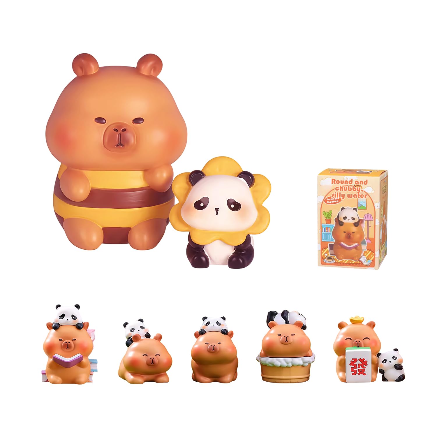 Photo 1 of Popobox Capybara & Panda Series Blind Box Figures