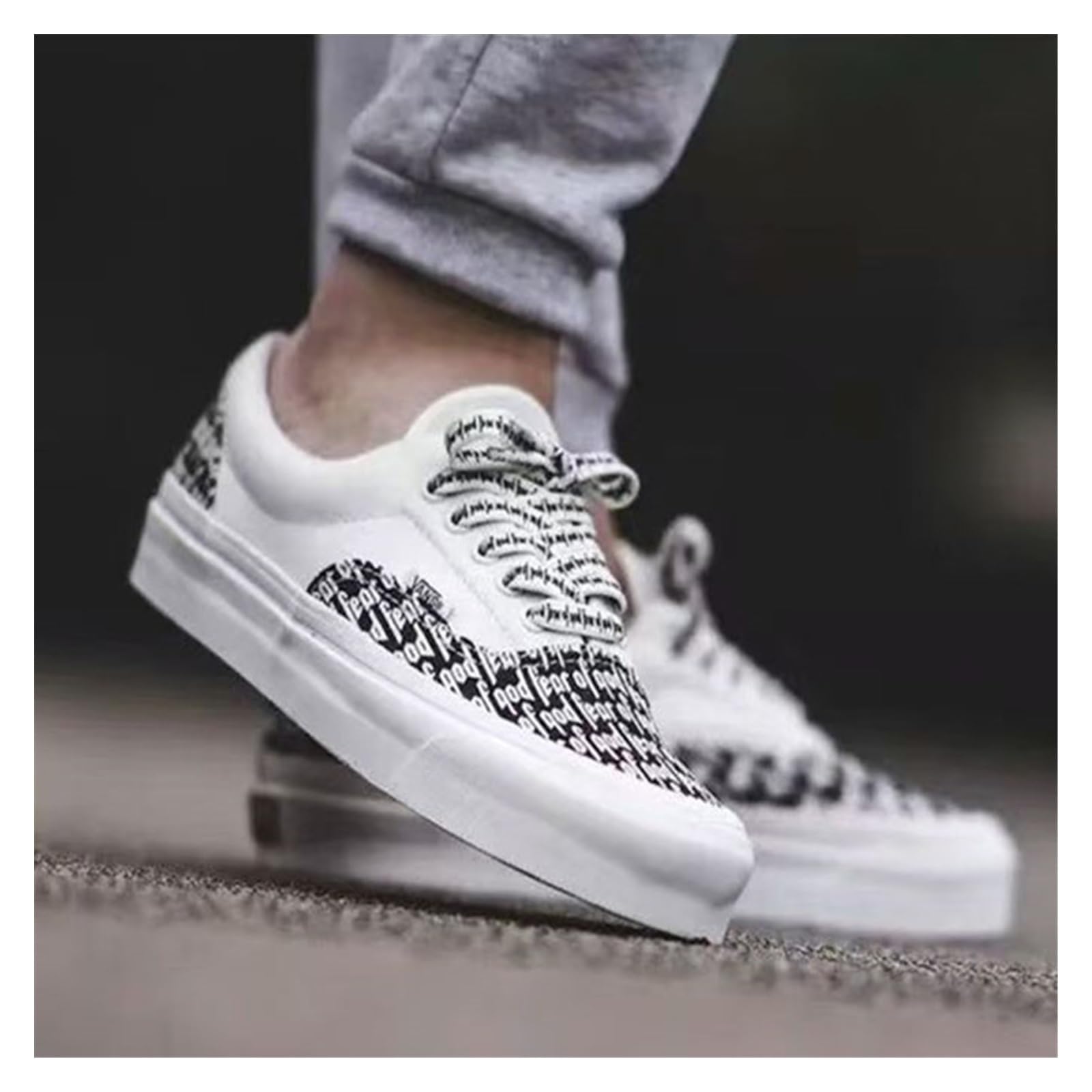 Cordones, Cordones Estampados Zapatos de Lona caña Alta y Baja 7 Mm Ancho for Mujeres Hombres(White,160cm)