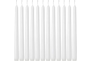Taper Candles 10 Inch Long Burning for Romantic Dining Parties