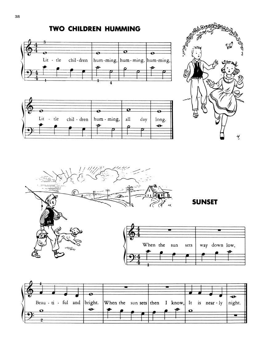 Step by Step Piano Course - Book 1: Sheet Music: 01