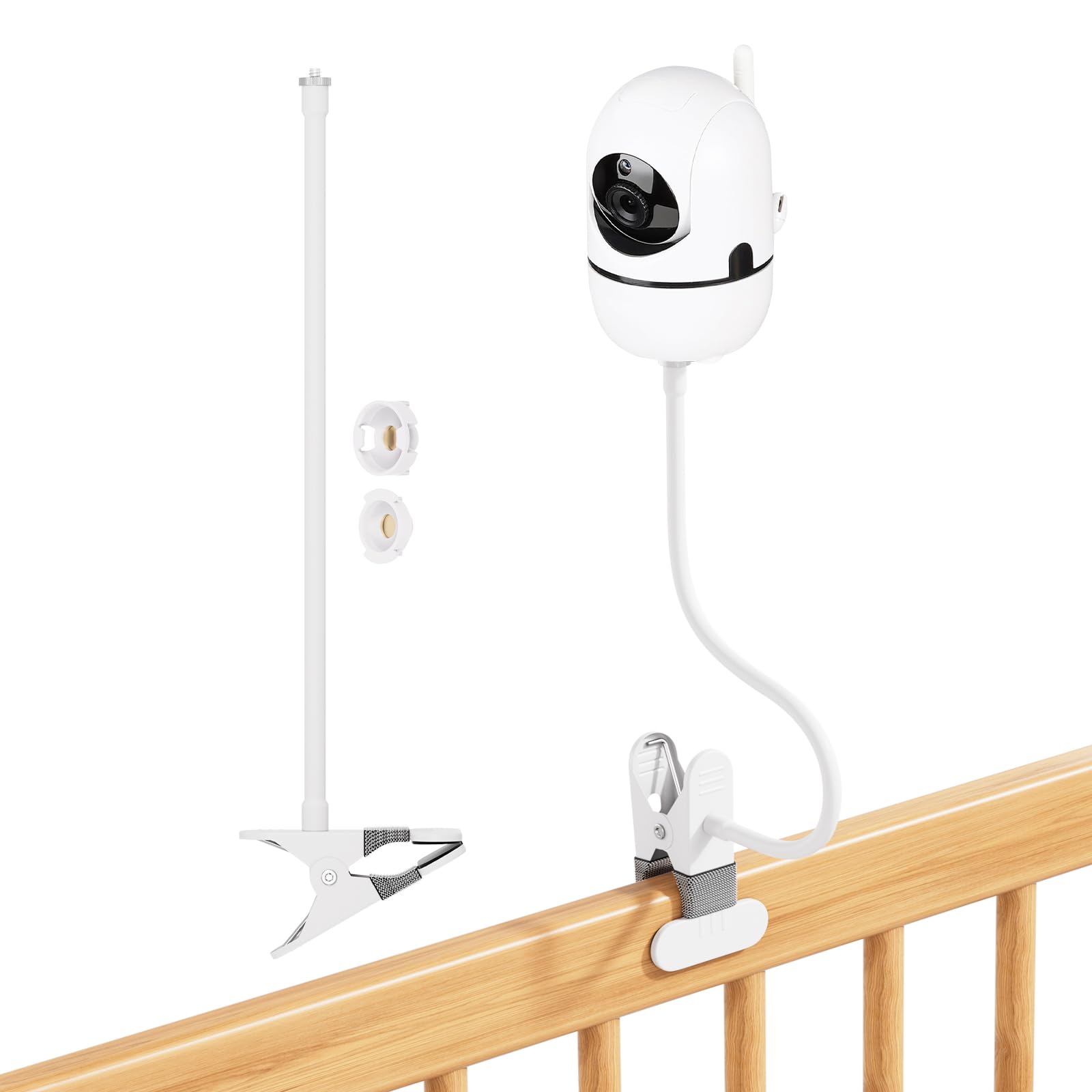 Soporte para monitor de bebé HelloBaby HB65/HB6339/HB66/HB6550/HB248/HB6550 Pro/HB6558/HB40, soporte flexible para cámara de bebé para monitor de bebé, compatible con la mayoría de monitores