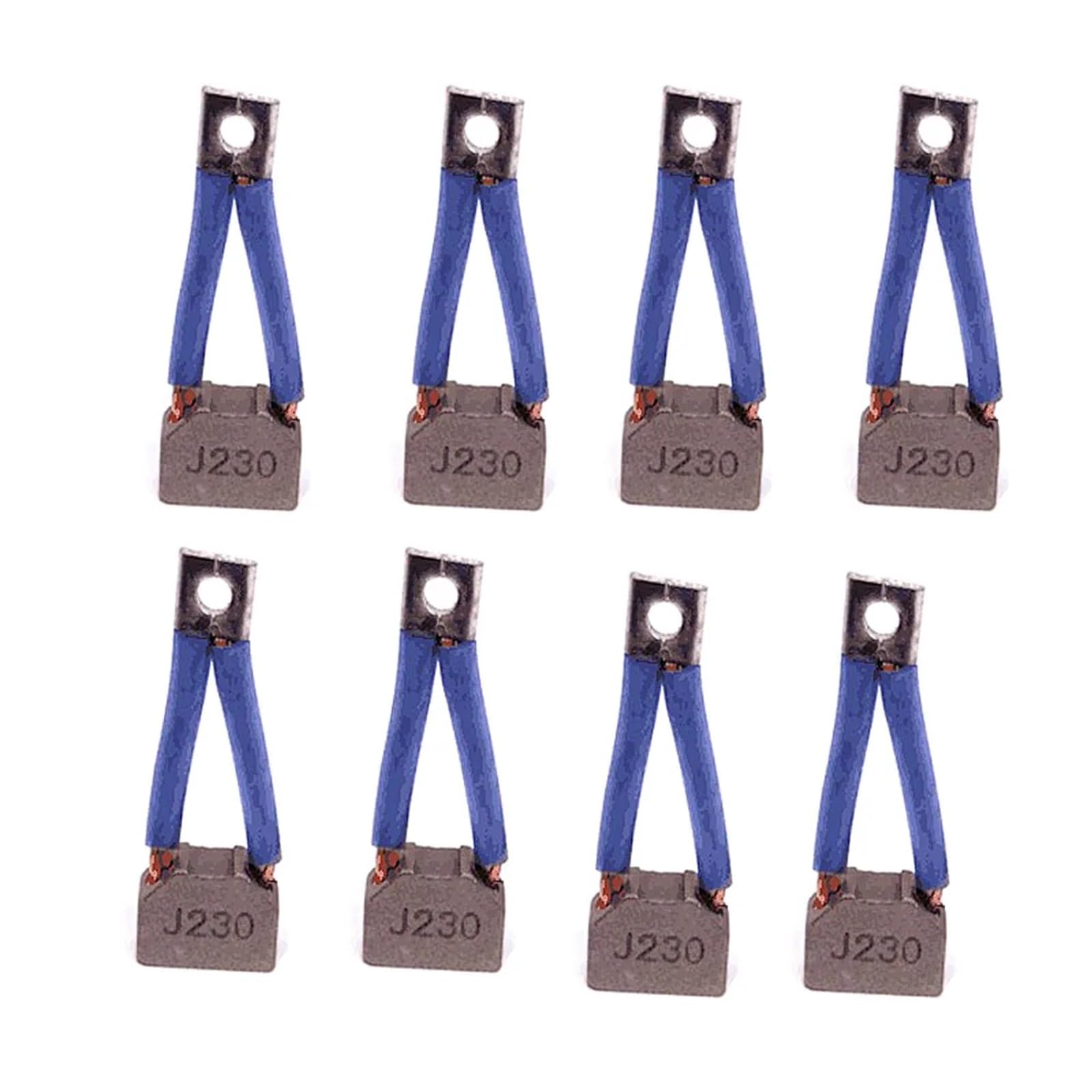 8 sztuk szczotek węglowych do silnika samochodowego J230 8,8 x 19,2 x 14/16 mm szczotka elektryczna do wózka widłowego hydrauliczna pompa olejowa szczotka węglowa 9 x 19 x 16 mm (9 x 19 x 16 mm)
