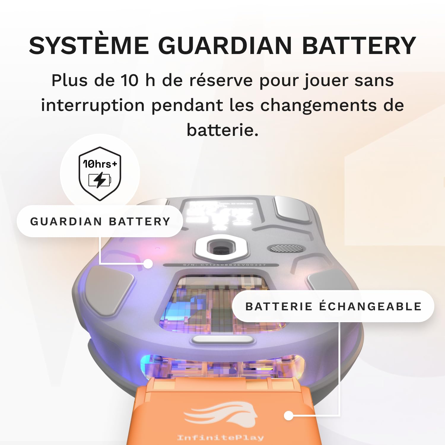 GLORIOUS Model D 3 Souris Gaming sans Fil (Blanc)