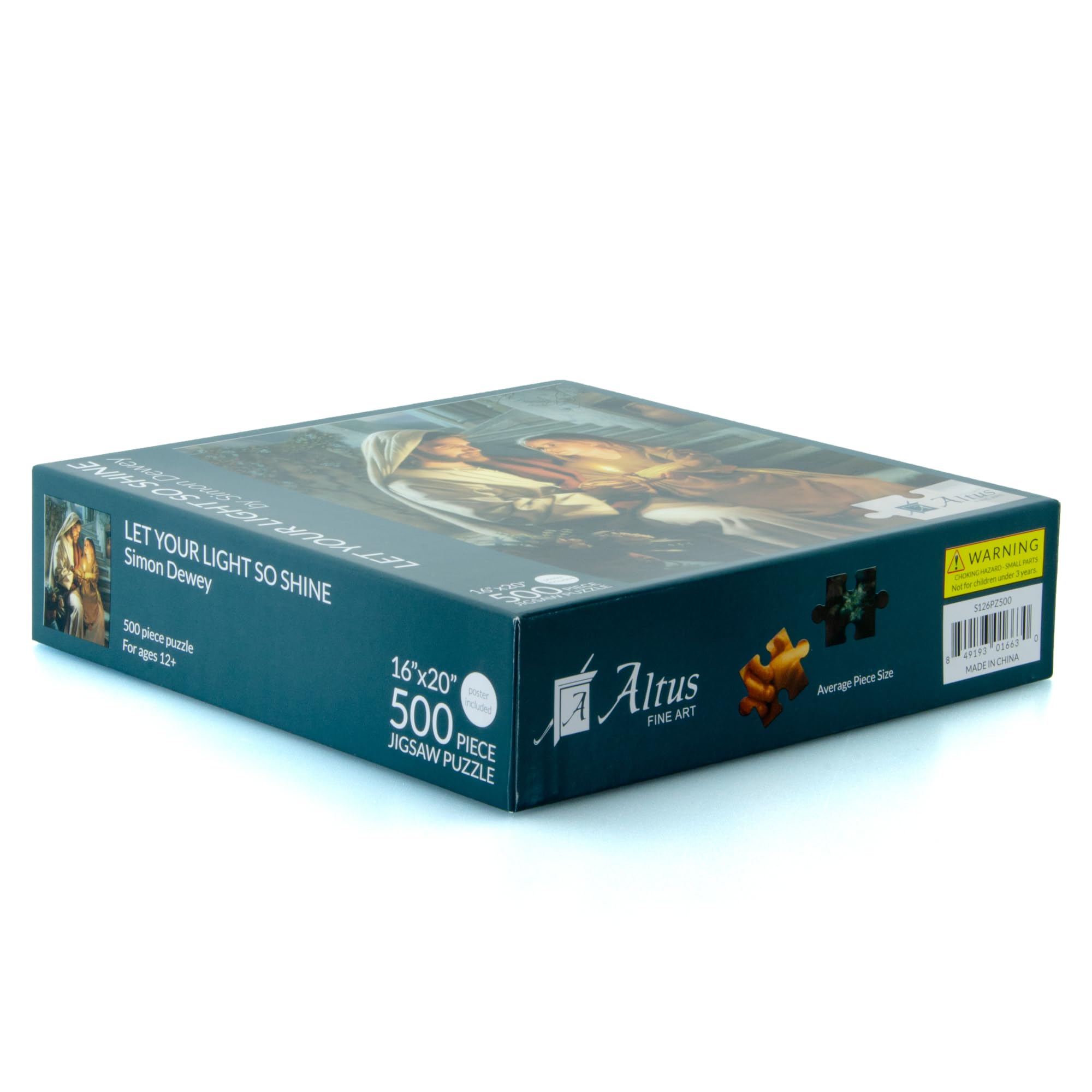 Jesus and Little Girl Holding Light 500 Piece Christian Jigsaw Puzzle - Let Your Light So Shine by Simon Dewey - 16x20 Finished Size - 500 Piece Jigsaw Puzzle - Image 4