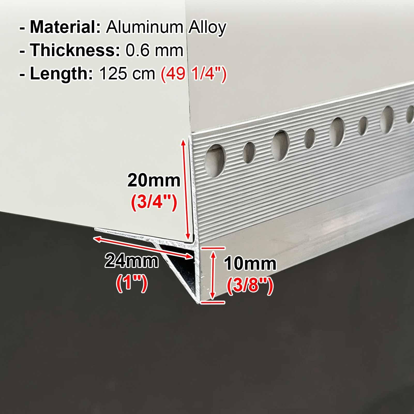 Vibeo Barre de Seuil Ligne D'égouttement pour Avant-Toit 125 cm