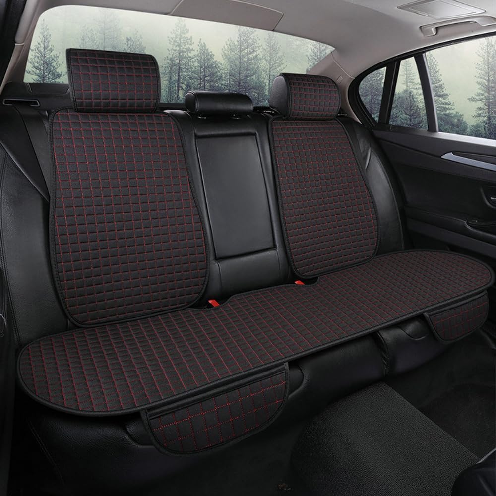 Vaporverse Normal 2Pcs Car Seat Covers,For Renault Scénic 4 (Iv) J9 I 2016-2023, Faux Linen Bucket Seat Protector For Cars,Comfortable Automotive Interior Chair Guard,B