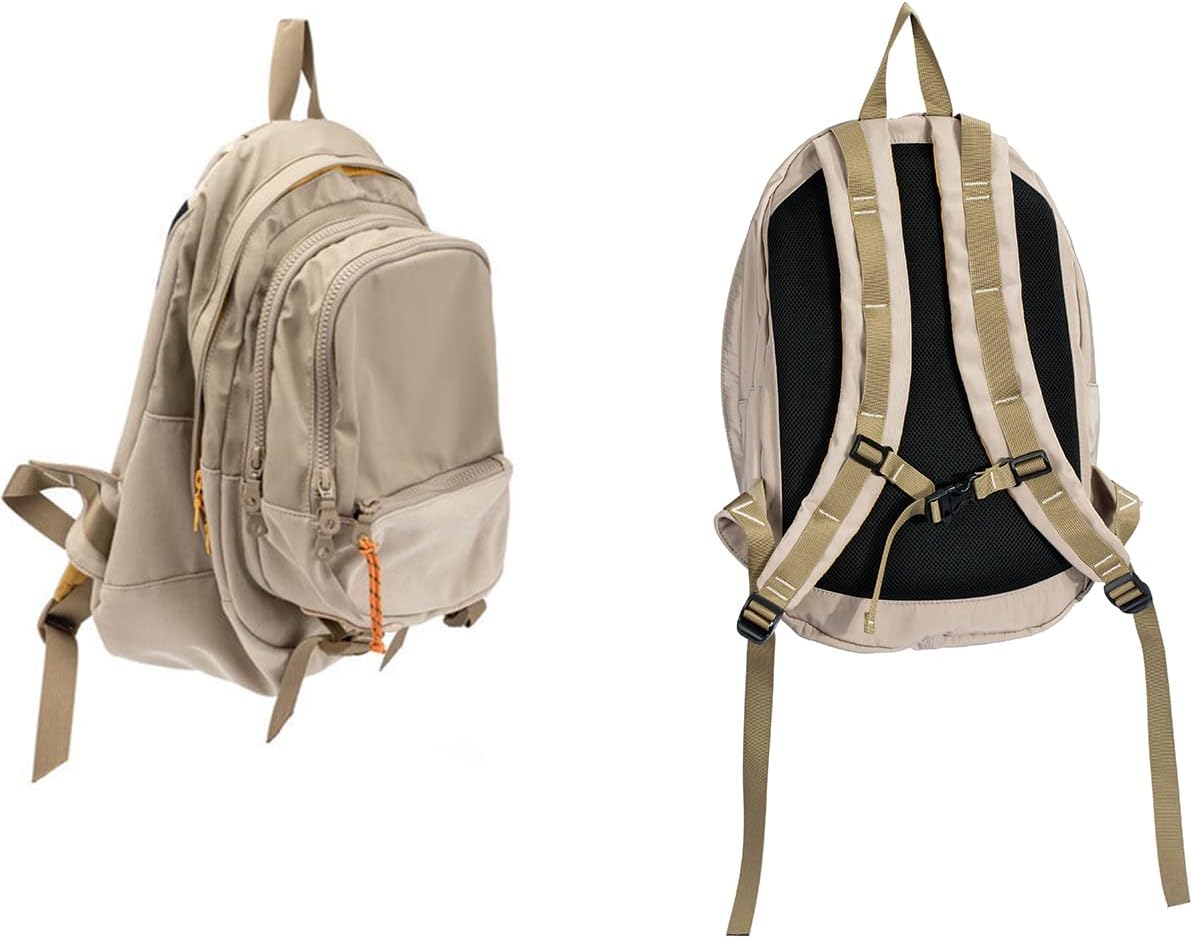 DORIS&JACKY UNISEX Campus Backpack Large Capacity Travel Casual Daypack For Women (Beige) - Image 4