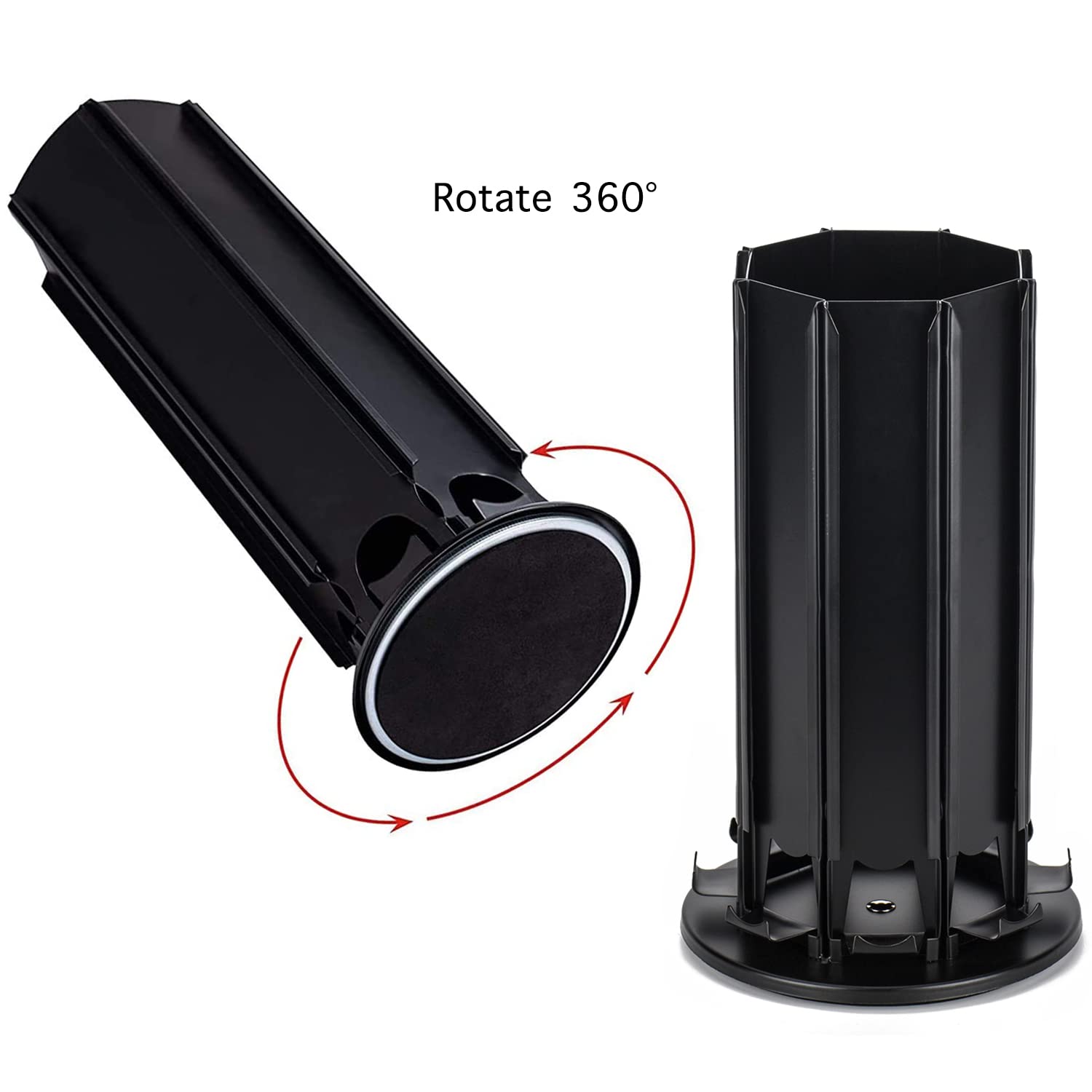 Bagoo, Supporto per cialde Nespresso Vertuoline, rotazione di 360 gradi, con supplemento centrale addizionale, contiene più di 56 capsule