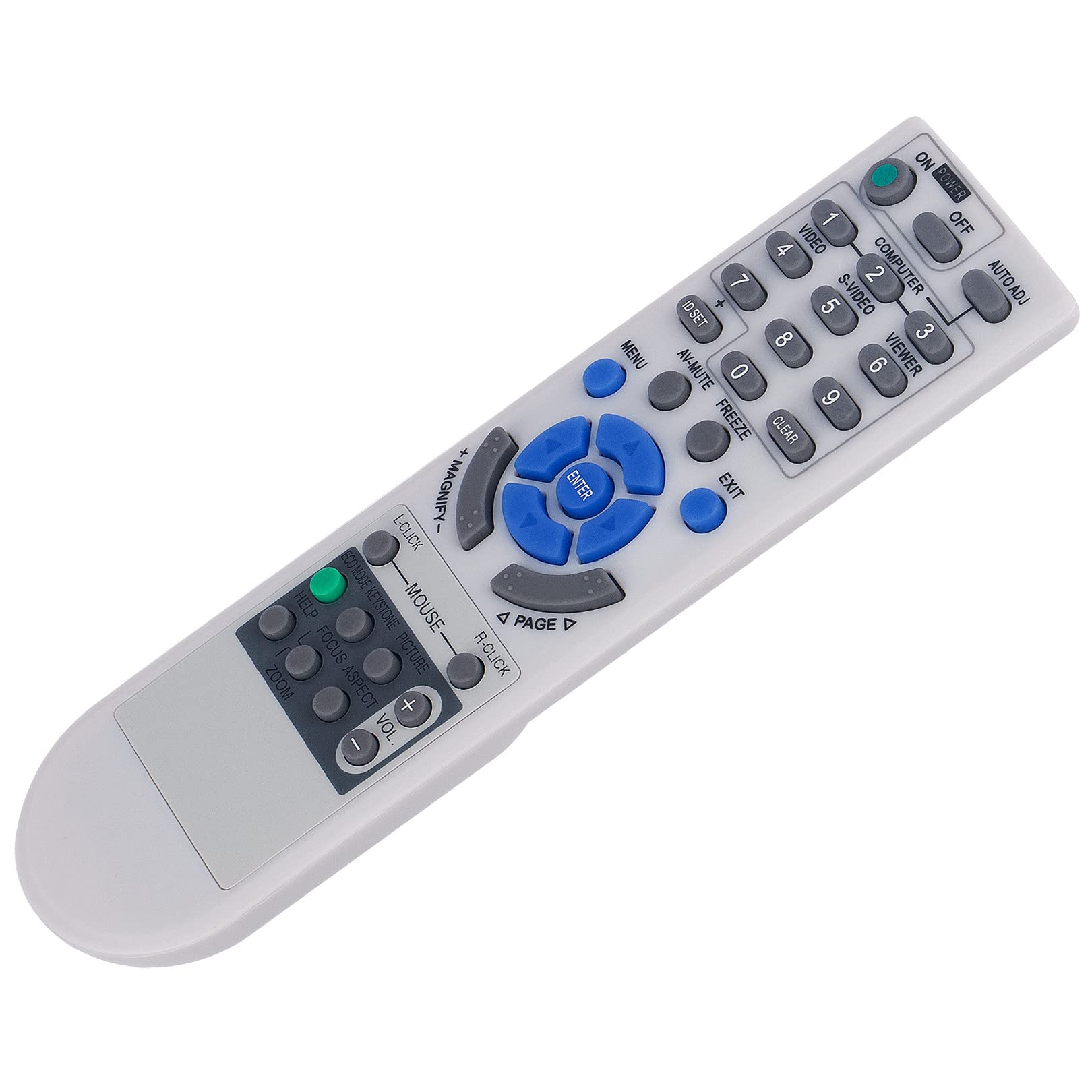 RD-443E Replace Remote Control Work for NEC NP216 NP110 NP215 NP115 NP115-R NP210 DLP Projector