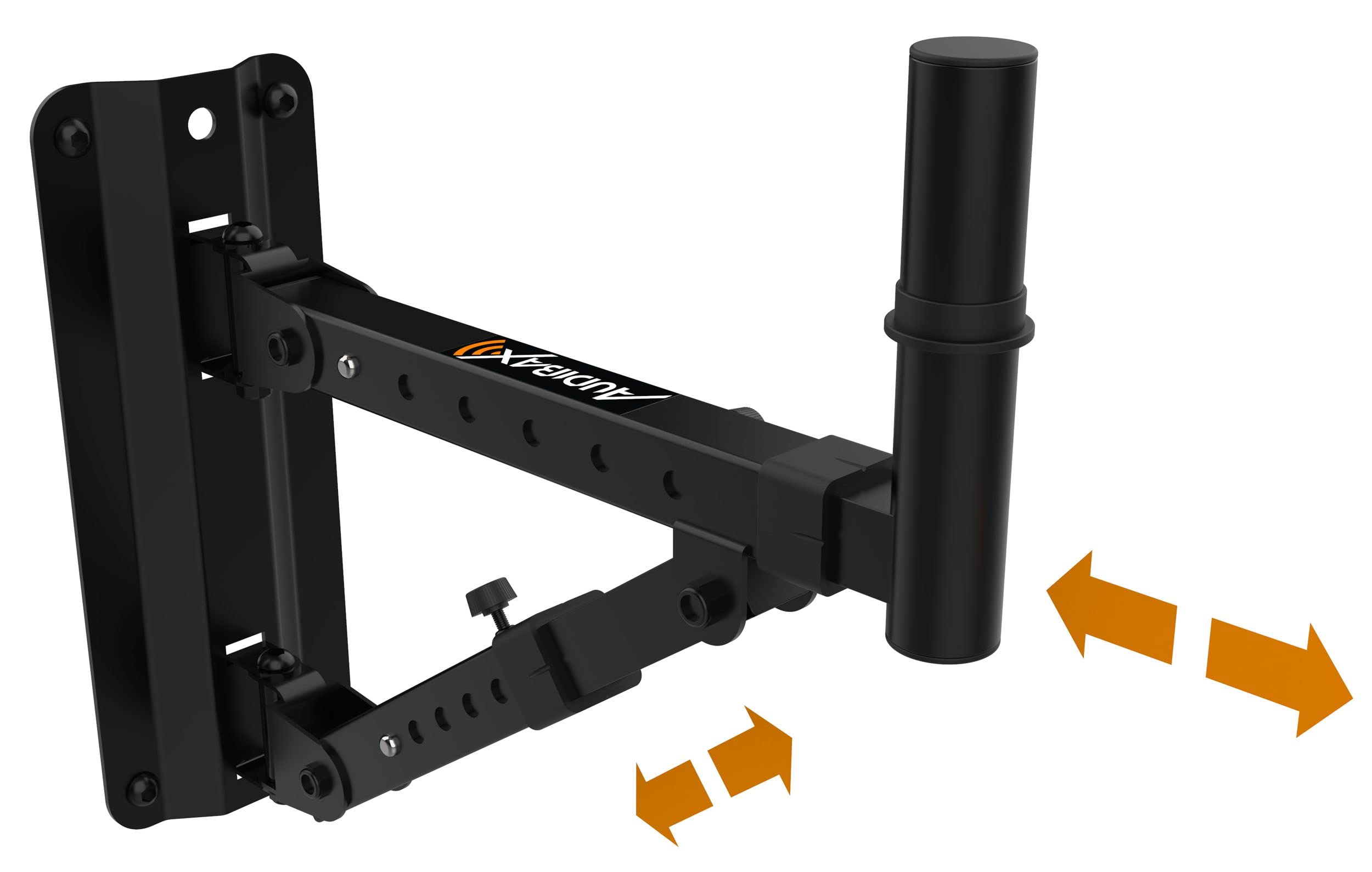 Audibax Neo 30 Supporto da Parete per Altoparlante Professionale Staffa Inclinabile Universale 35 mm 35 kg