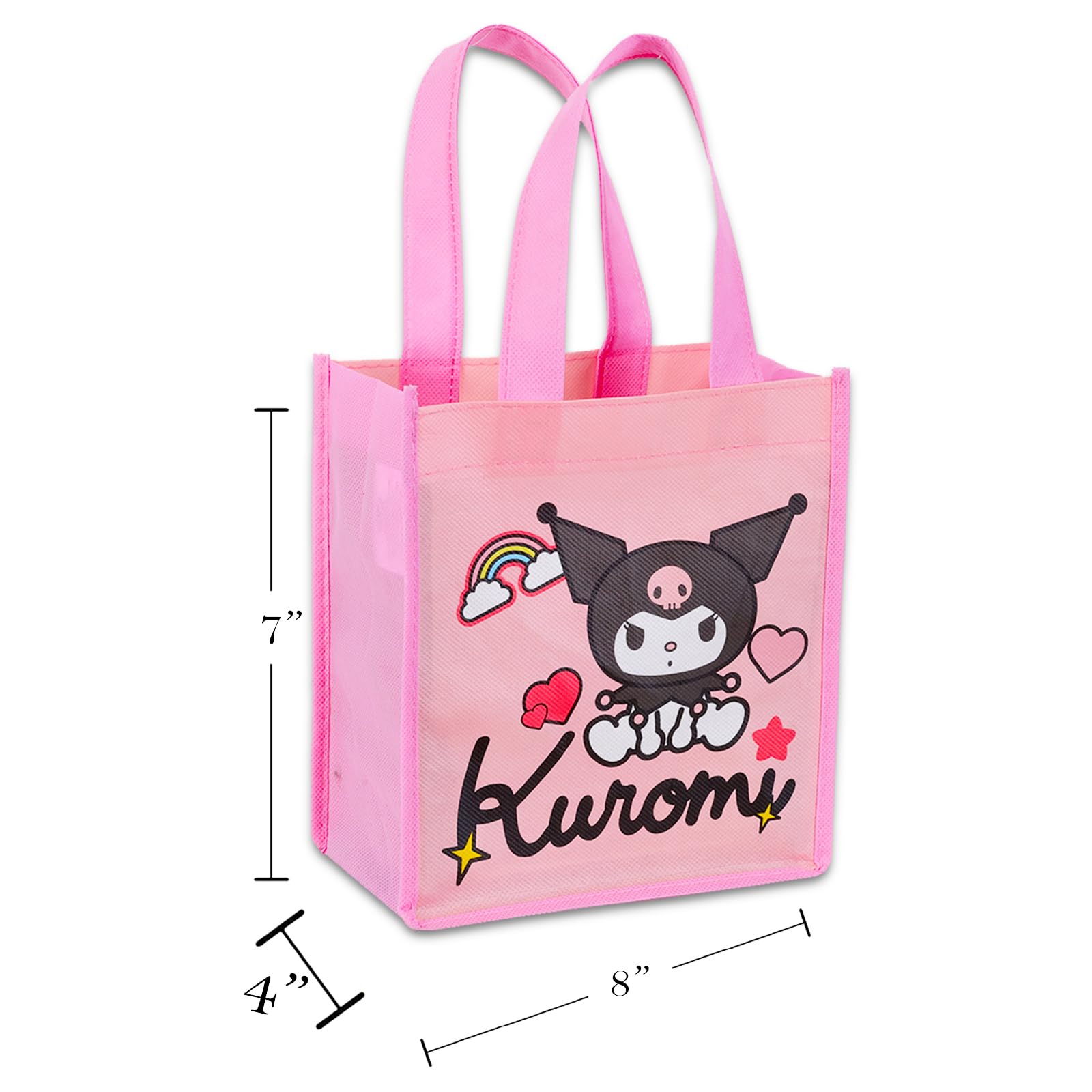 Hello Kitty Tote Bag Set for Girls - Accessories Bundle with 3 Sanrio Reusable Grocery Bags with Stickers, More | Hello Kitty Tote Bag Set