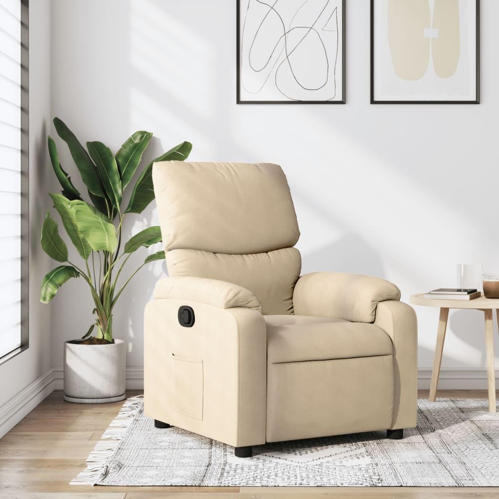 ShGaxin Fotelik z kremowej tkaniny, Fotele kinowe, Fotele Salon, Fotel Tantra, Fotel TV, Fotel do karmienia piersią - 373419