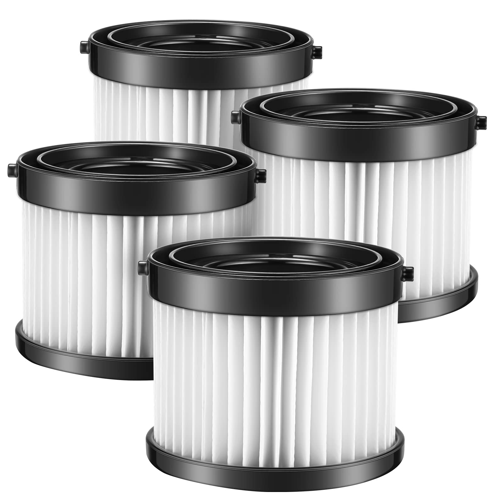 Cabiclean HEPA Dry Filter Replacement Compatible with Milwaukee 49-90-0160, 49-90-1951, Fit for 0882-20 M18 Compact Vacuum, Pack of 4