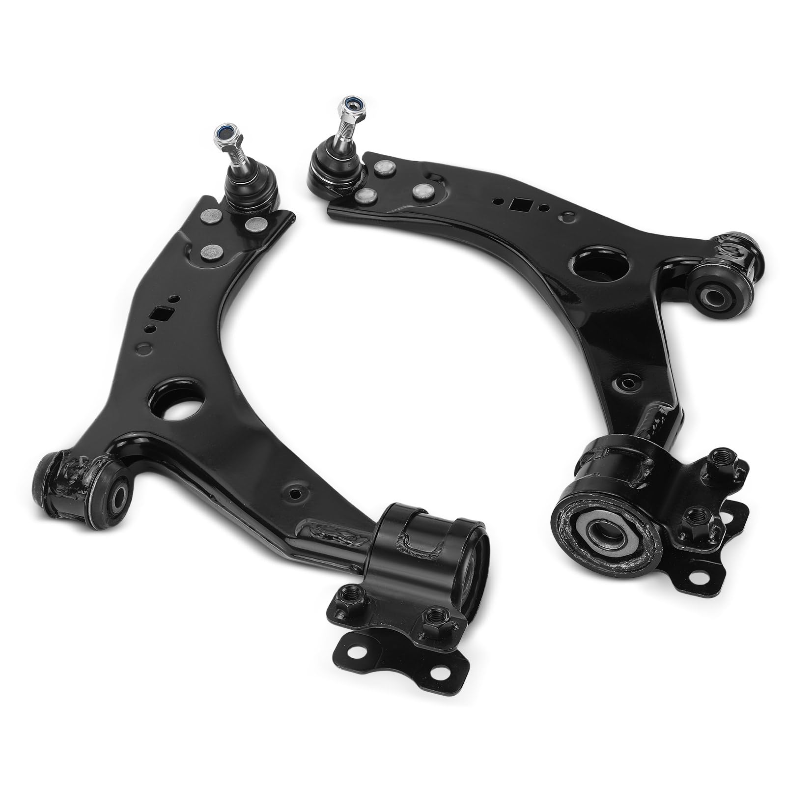 Frankberg 2x Brazo transversal Brazo de eje Delantero izquierdo derecho Abajo Compatible con Focus II Turnier DA DS FFS Focus II DA DP HCP V50 545 Focus C-Max DM2 C30 533 Replace# 1234371