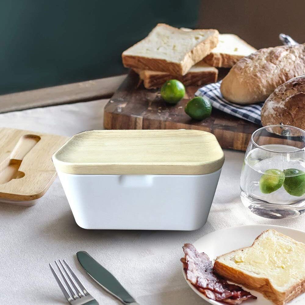 Butter Dish Multipurpose Storage Butter Box Butter Dish Sealed Cheese Box Fresh-Keeping for Home Kitchen Hotel Butter Dishes (Colour: 250g) (250g)
