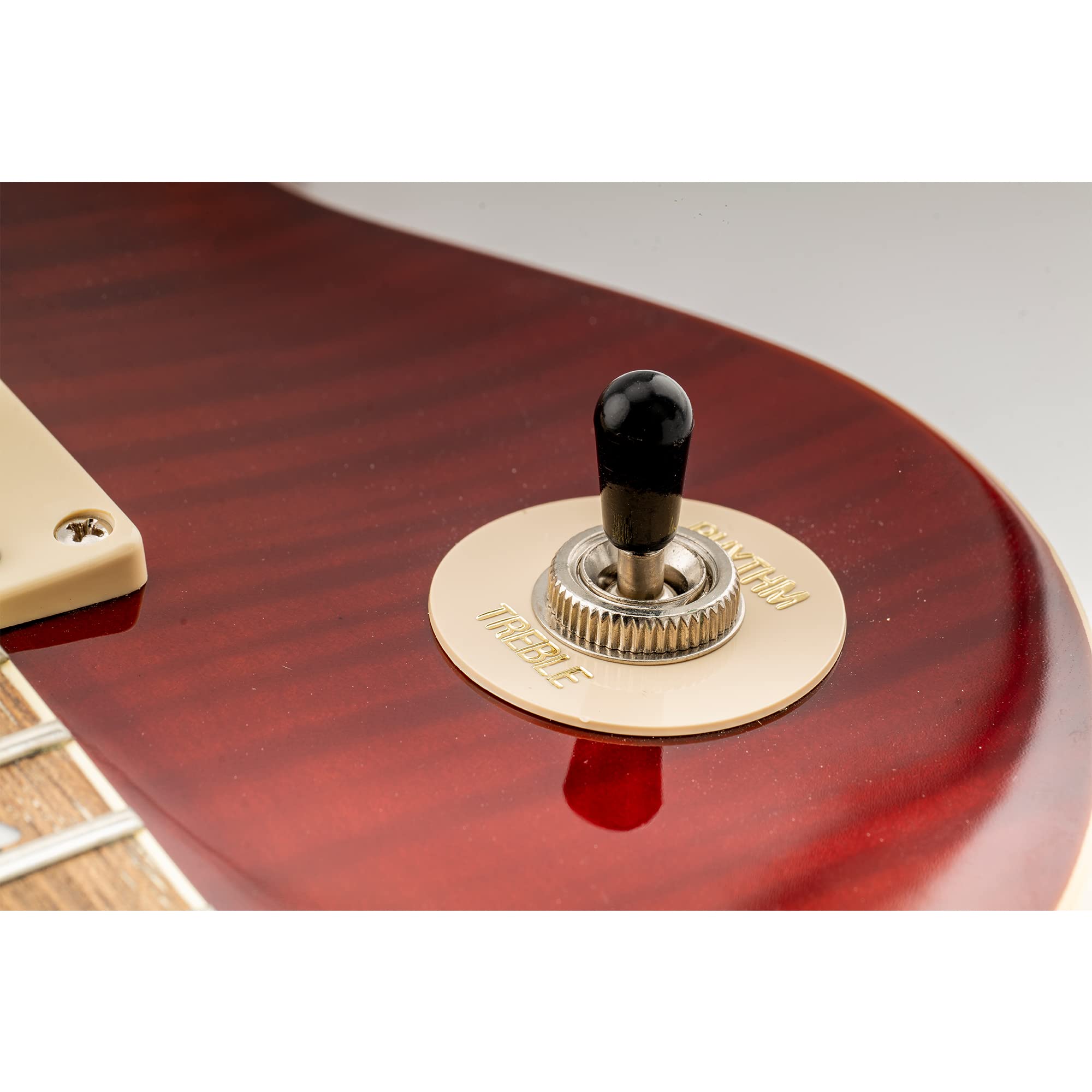 Musiclily Pro Metryczna Gwintem Plastikowa Nakładka Główka Przełącznika Dźwigniwe typu LP do Gitary Elektrycznej Epiphone Les Paul, Czarny (2 szt.)