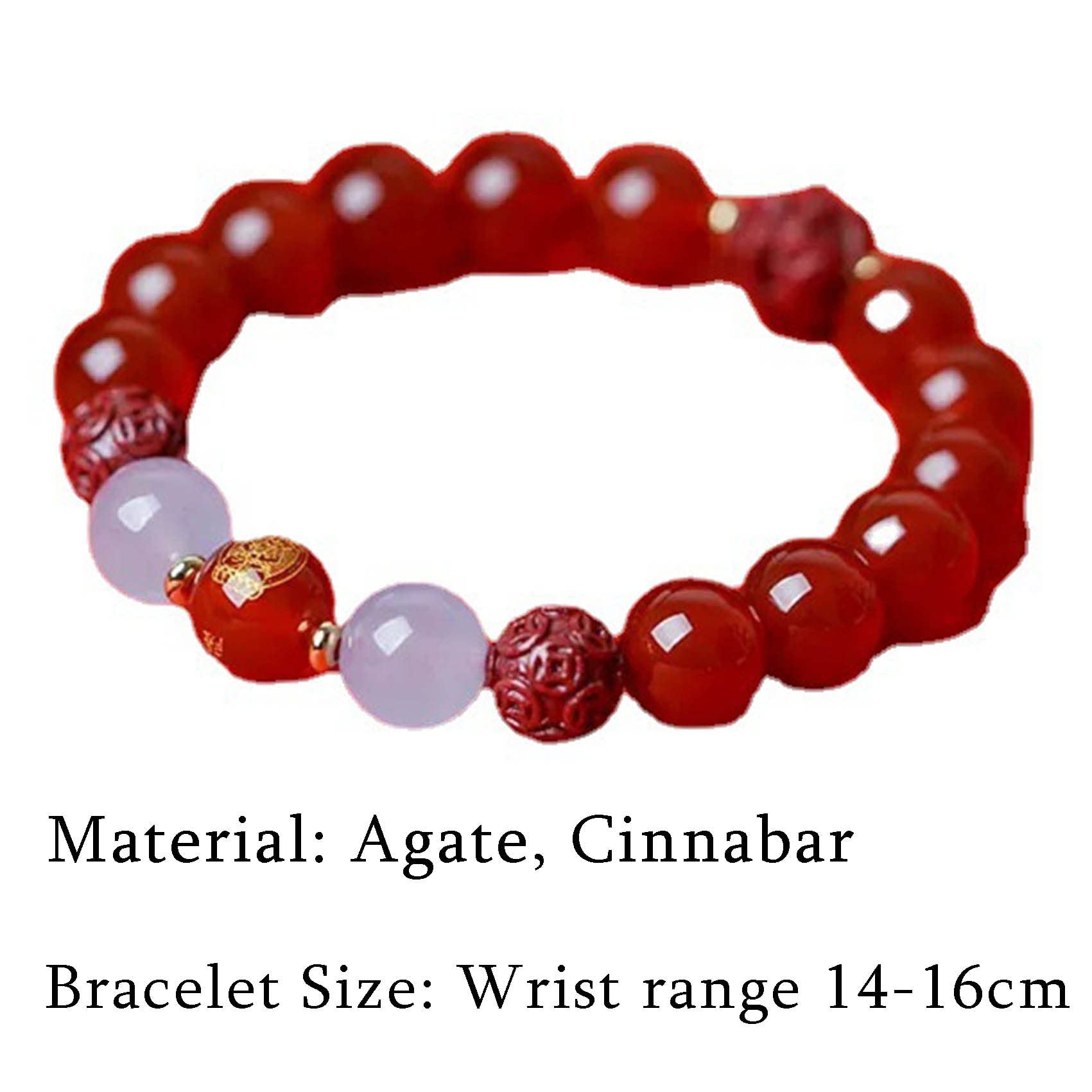 Bracciale con Pietre preziose Naturali, Bracciale con Agata Naturale Bracciale con Animali zodiacali Bracciale con ciondoli Cinabro Bracciale Reiki con Cristalli Talismano Bracciale Porta Fortuna