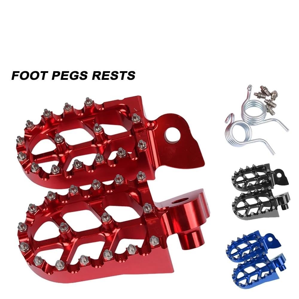 VAHAKKRMVM Fußrasten Pedale Für Beta Motorräder - Rot Aluminium