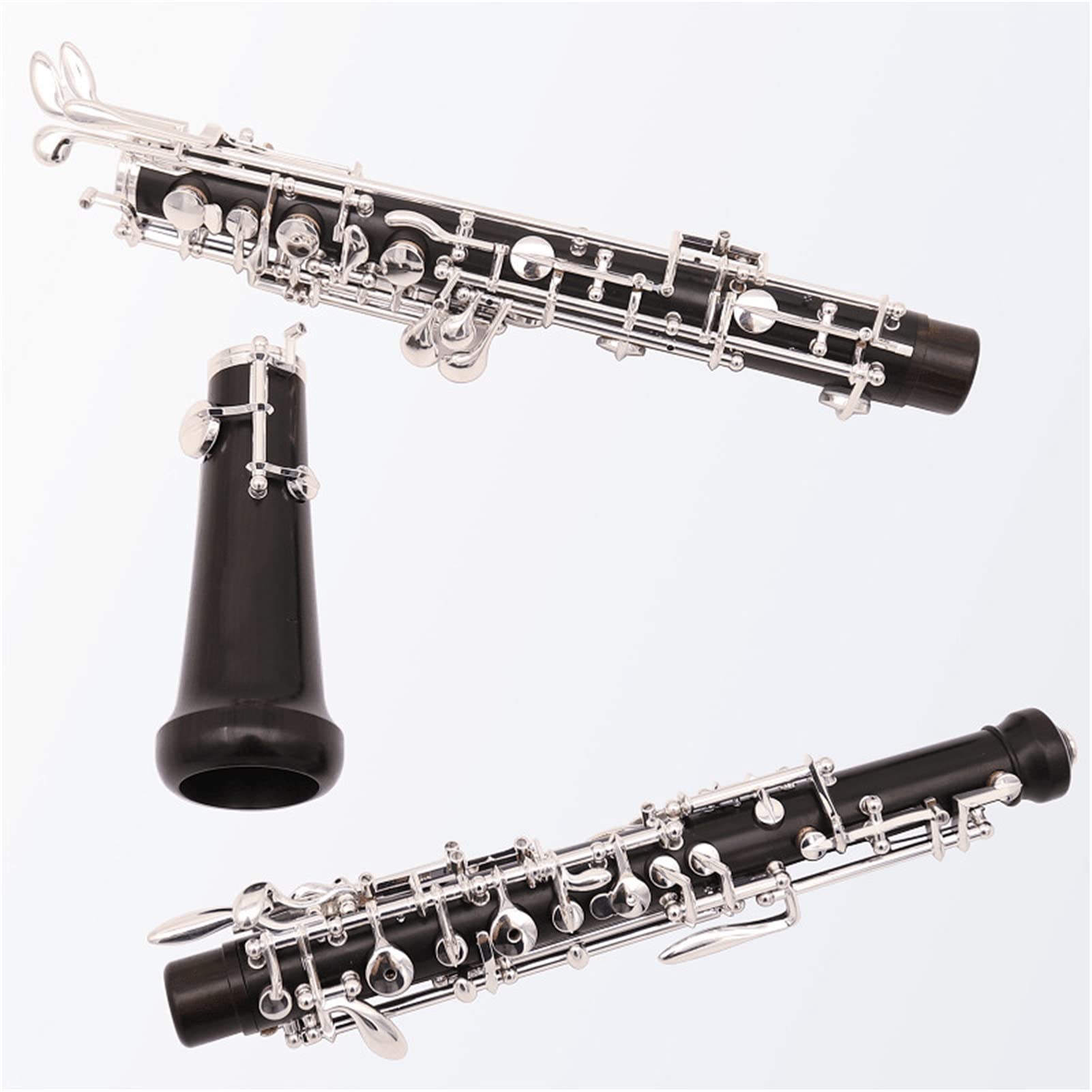 Strumento Oboe Ebano Professionale in Legno Oboe C Argento Cestion Placcato con Custodia Principiante di Oboe