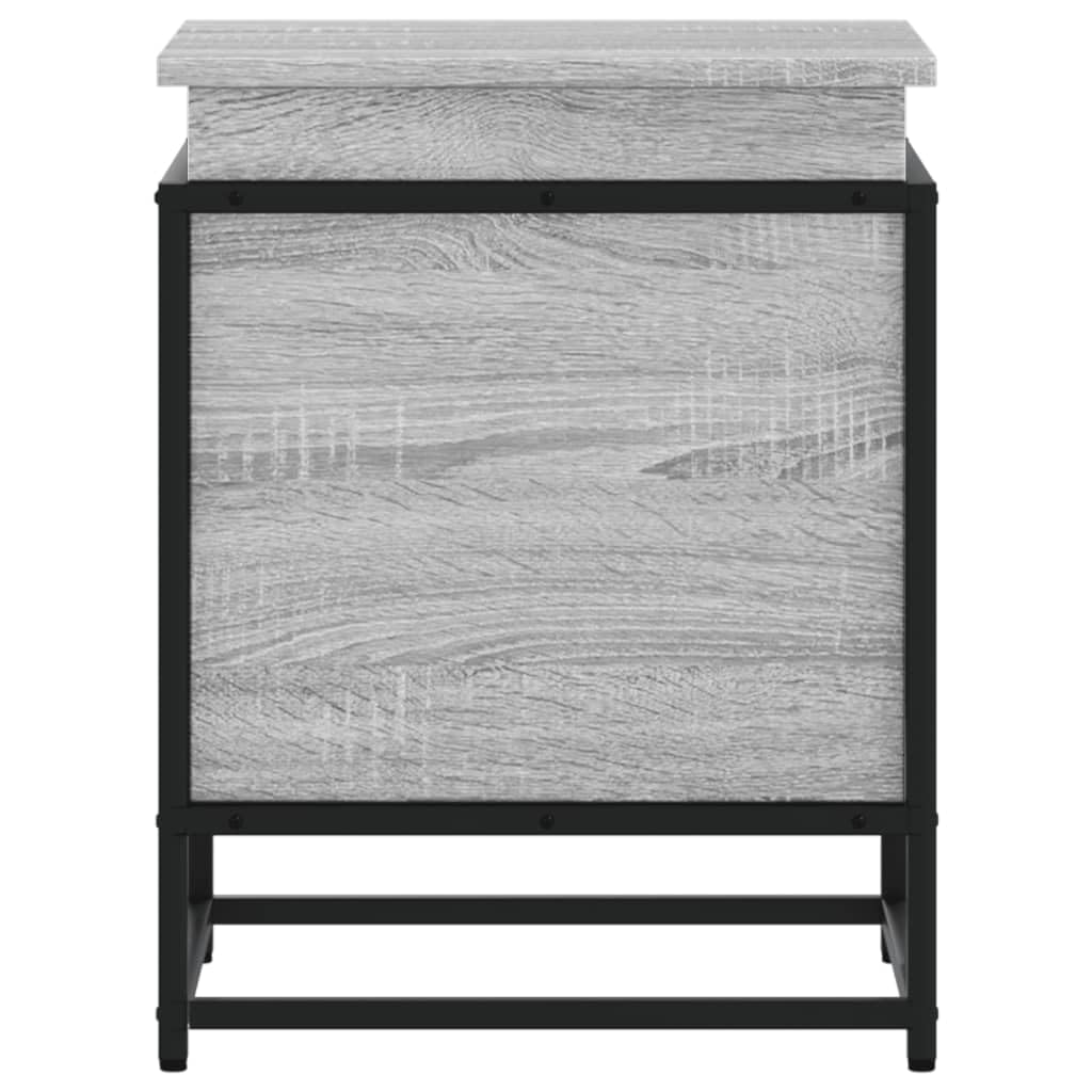 Aufbewahrungsbox mit Deckel Sonoma Grau Holz Multifunktional Aufbewahrungsboxen Organizer für Flur Schlafzimmer Wohnzimmer Eingang