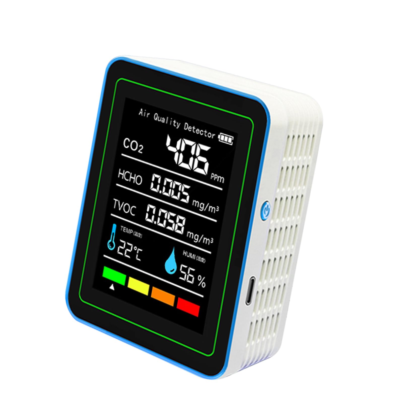 Buxuaaaa A Ir Monitors Indoor Portable Pm2.5 Temperature Humidity Detector For Home School Ir Tester Confined Space Monitors