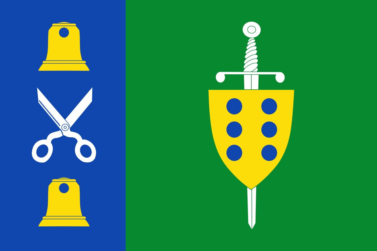 Drapeau Villanueva de Gómez grand format idéal pour célébrations locales et mât public
