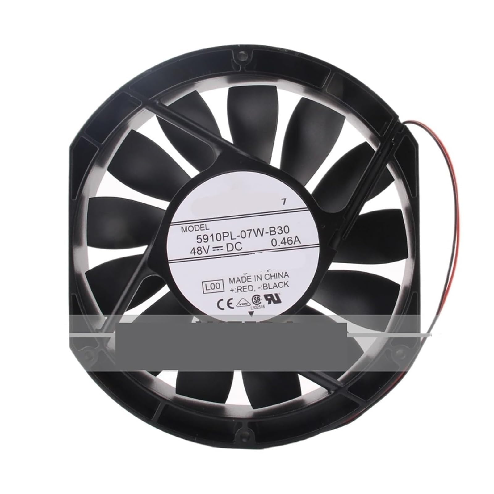 GJEXXPTST 5910PL-07W-B20 172x150x25mm 48V 0.28A 17225 Cooling Fan