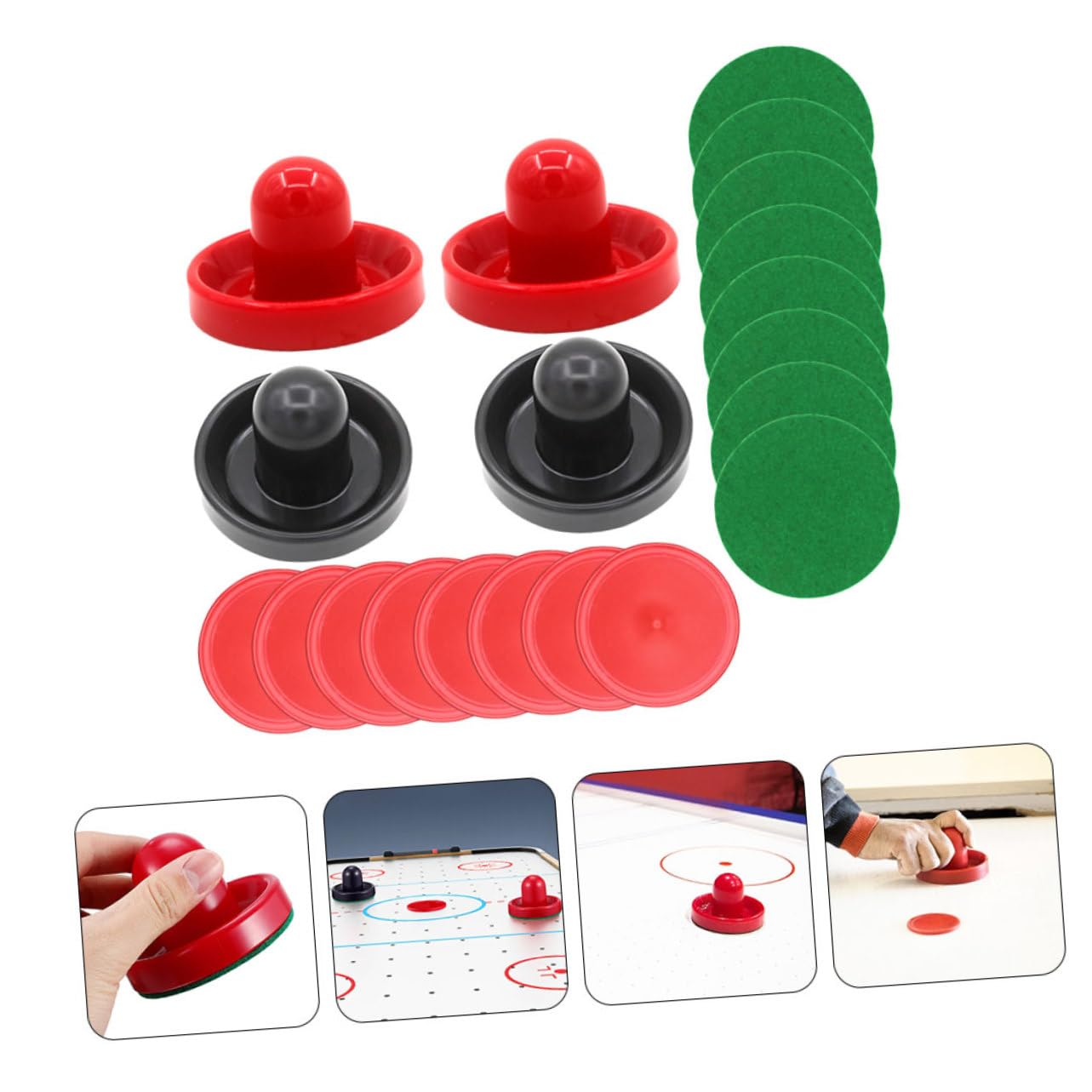 BESPORTBLE 2 Set Di Mini Accessori Per Tavolo Da Air Hockey in Plastica E Set Per Gioco Di Hockey