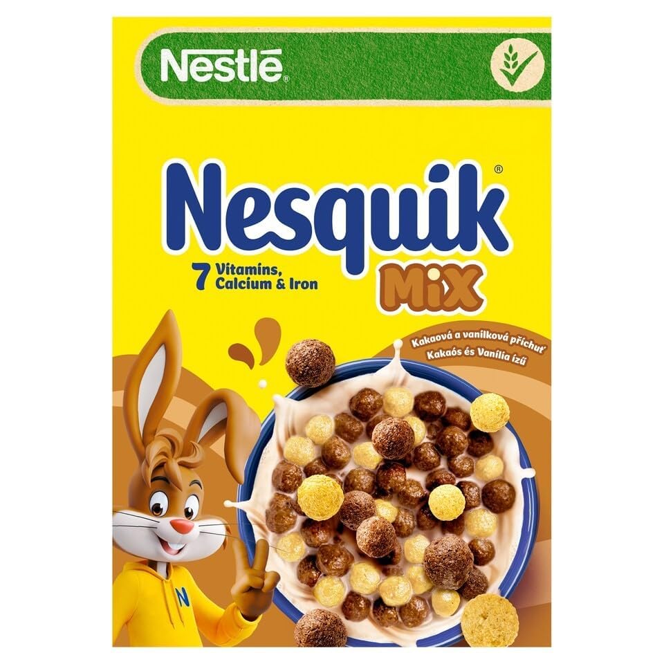 Cereales para el desayuno Nestlé NESQUIK MIX cacao-vainilla, 12 x 325 g (3,9 kg)