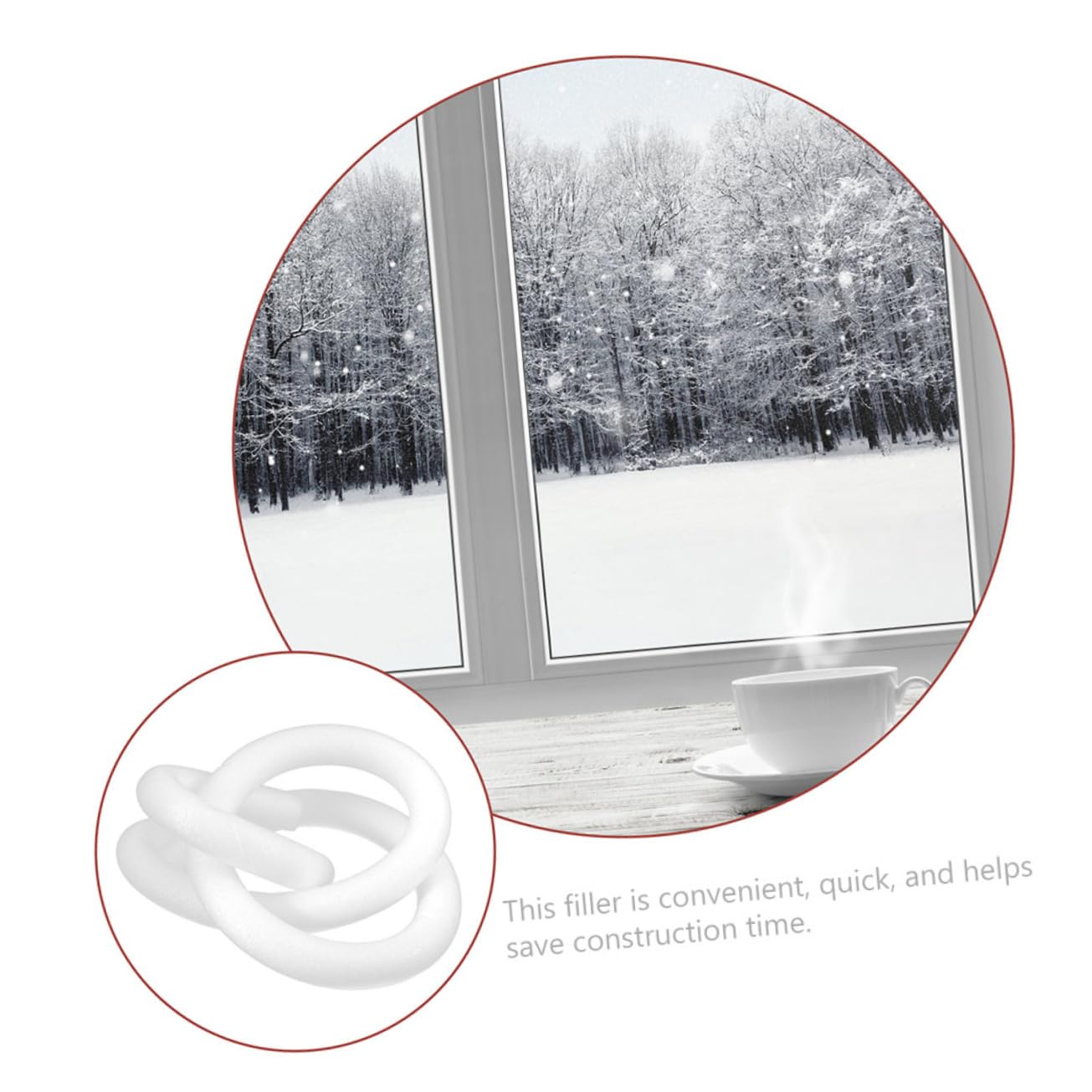 NUOBESTY 5 Pezzi Schiuma per Riempimento Fessure Striscia Filler per Calcestruzzo Versatile per Progetti Edili