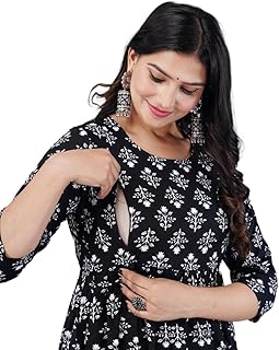 jikonet Women's Maternity Kurti Breastfeeding A-Line Kurti-picture-32