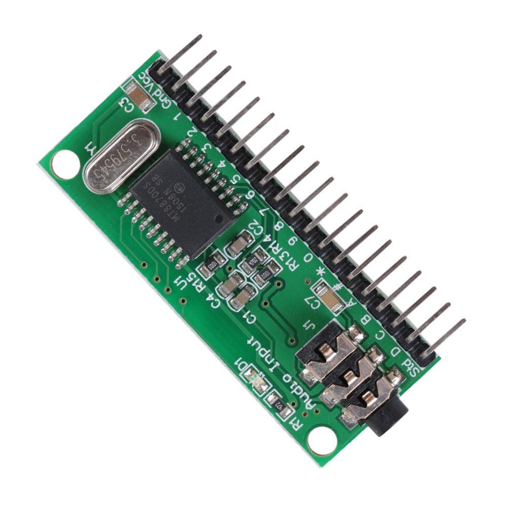 Scheda di decodifica audio, 16 canali DTMF MT8870 Decodificatore audio Telefono Regolatore di decodifica vocale per chiamate vocali telefoni cellulari e telefoni di rete fissa