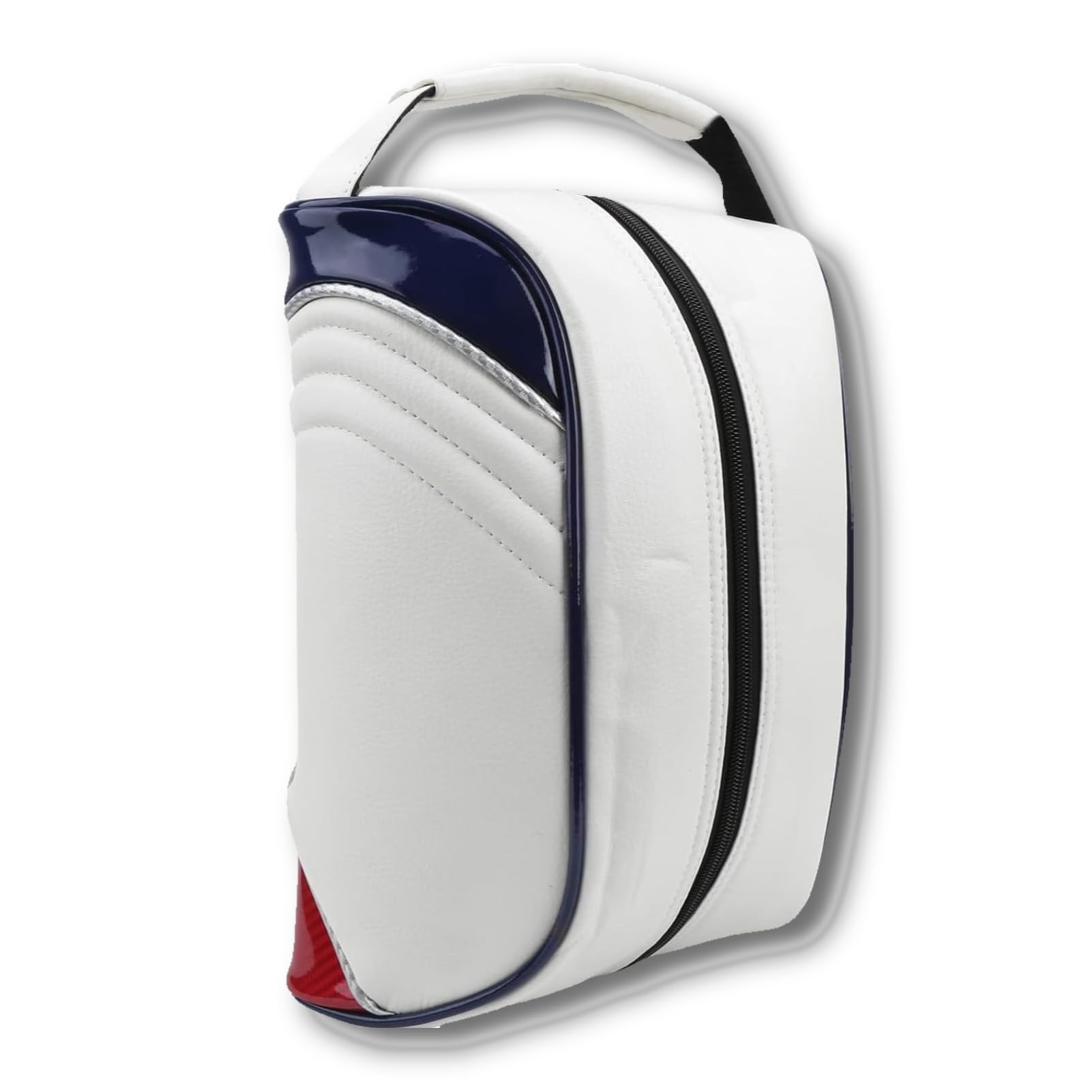 Golf Shoe Bag for Men & Women, PU Leather Travel Shoes Carrier Bag, Dustproof and Lightweight Outdoor Golf Accessories Storage for Sport Shoes, Socks,