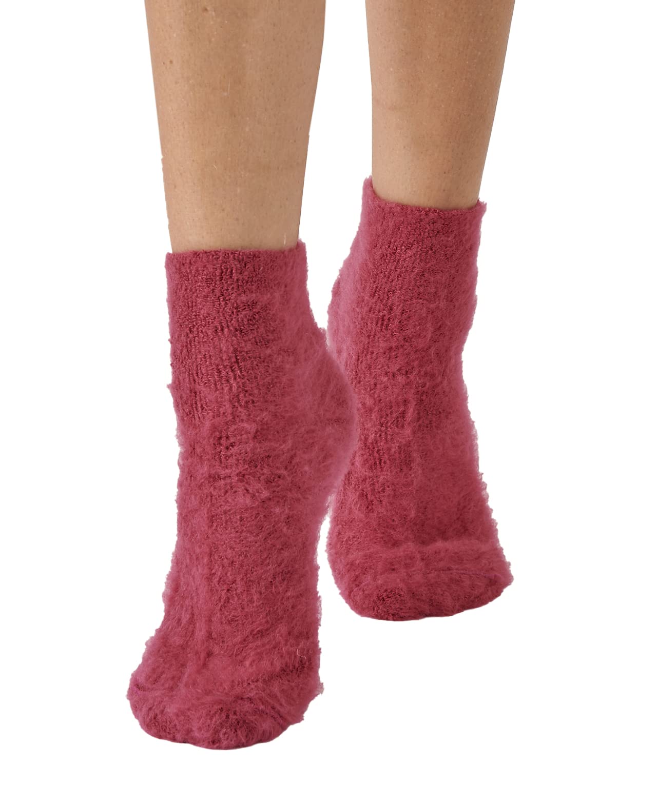 Damart Thermolactyl Reversible Mid-Socks for Bed Women, Raspberry Red, 39