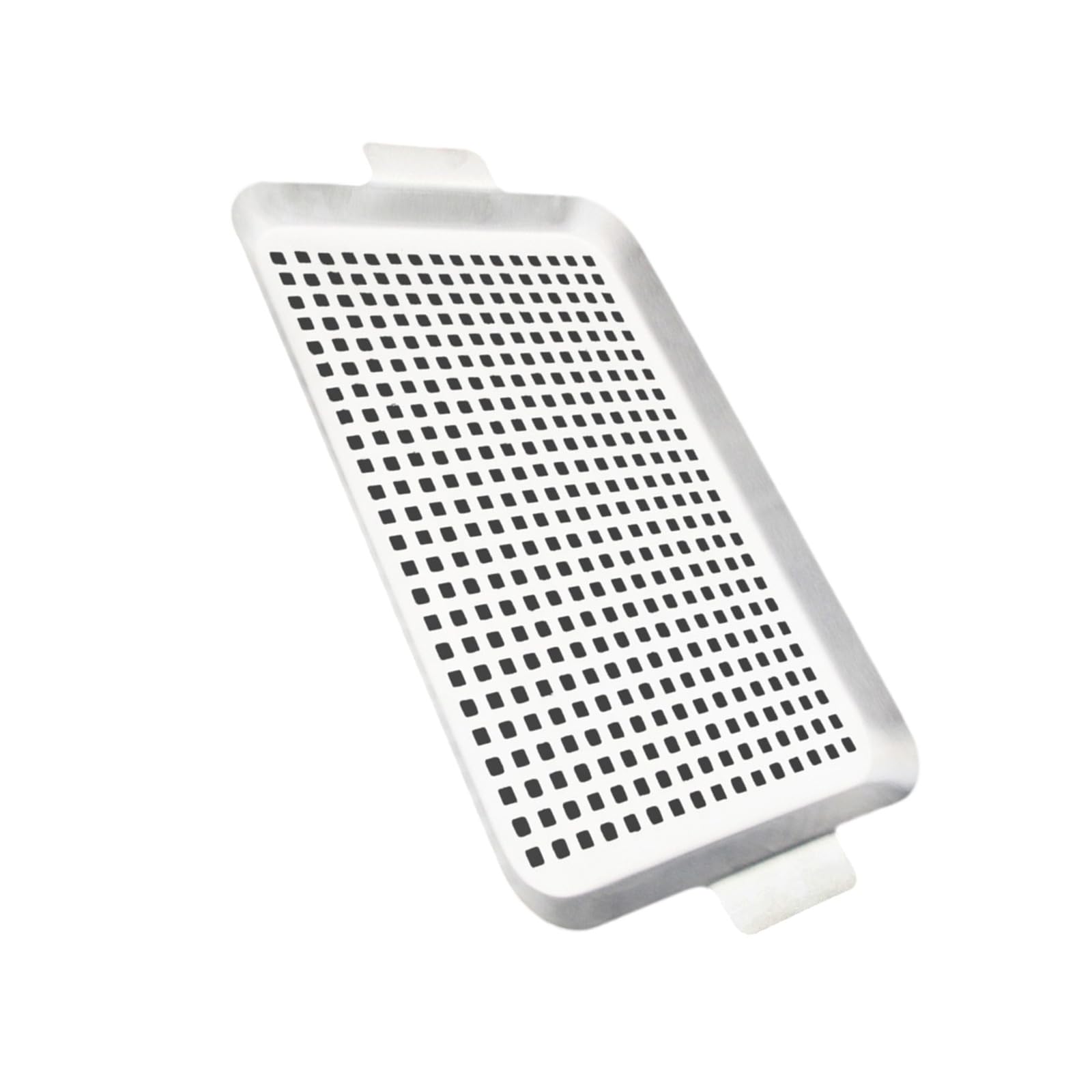 Tsophreniq Stainless Steel BBQ Grills Toppers Set with Perforated Trays and Handle for Outdoor Grilling Vegetables and Seafood Stainless Steel Grills Pan