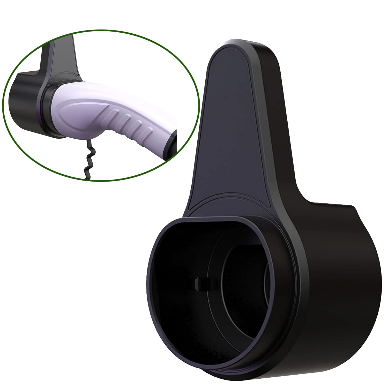 Wallbox kabel do ładowania uchwyt typ 2 mały | uchwyt ścienny do samochodu elektrycznego z wtyczką IEC 62196-2 | uchwyt typu 2 | uchwyt ABS typ 2 EV uchwyt ścienny