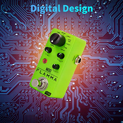 Flamma FC05-F06 Mini Modulation Pedal With Chorus Flanger Tremolo Phaser Vibrato Rotary Liquid Autowah Stutter Ring Lowbit thumb #2