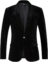 Blazer masculino de veludo slim fit sólido casaco esportivo