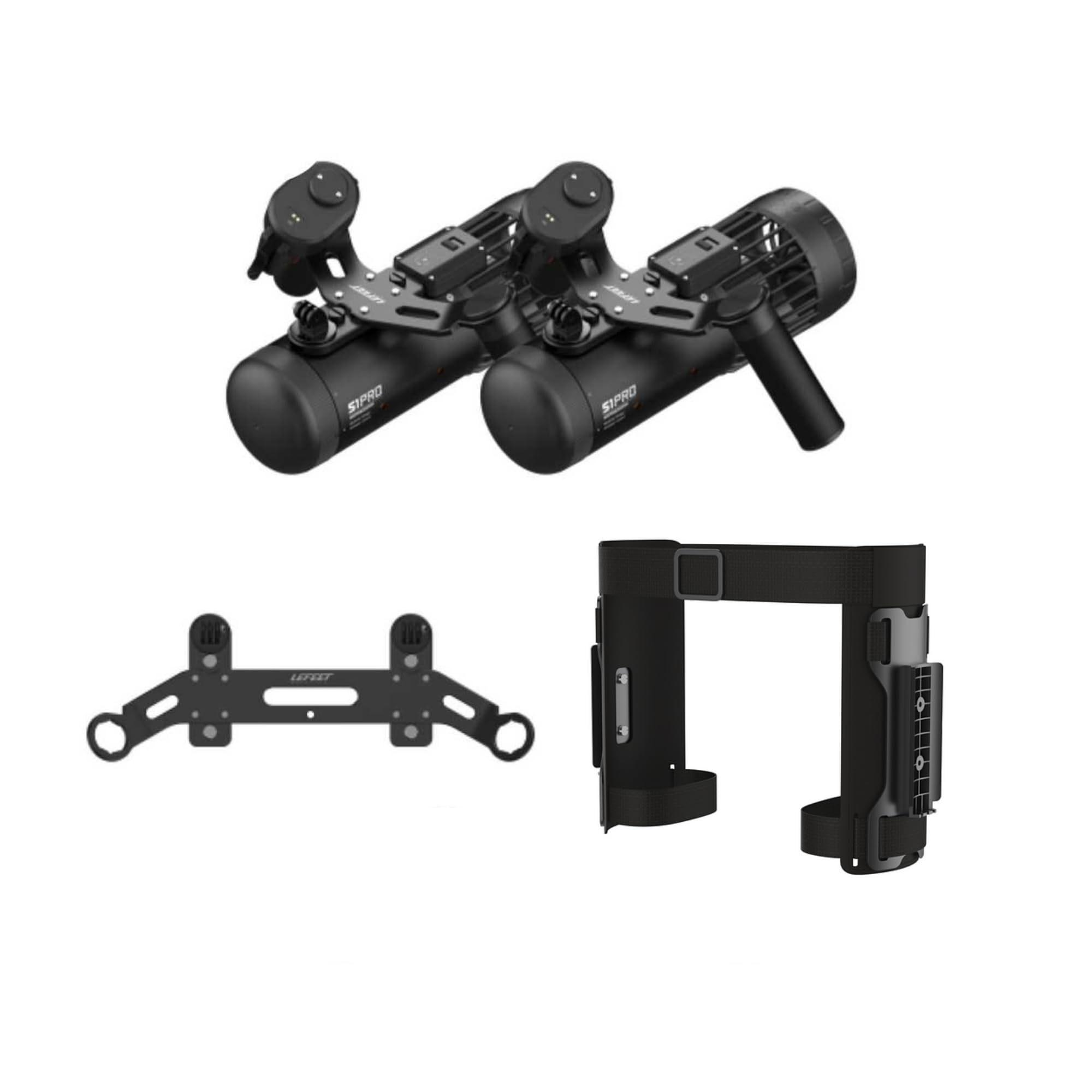 LEFEET S1 PRO Scooter Subacuático | Scooter Marino Modular de Alto Rendimiento, Velocidad Máxima: 6,48 km/h, con Soporte para Cámara de Acción, 40M de Profundidad para Deportes Acuáticos