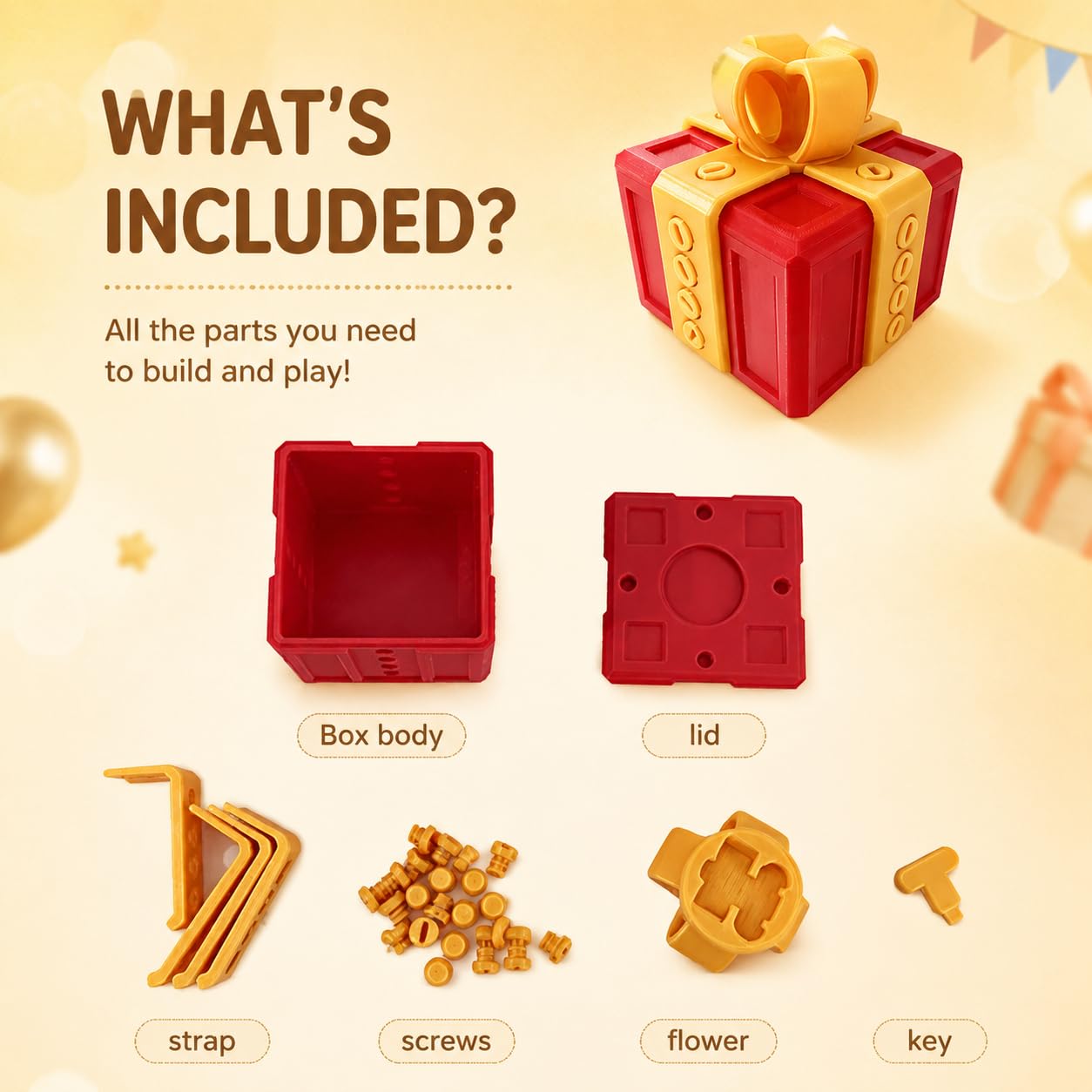 Annoying Gift Box with Screws, The Annoying Present Box, Prank Gift Box, Funny Gag Gifts for Adults, Money Boxes for Cash, Unique Card Holder, Birthday Surprise Present Boxes