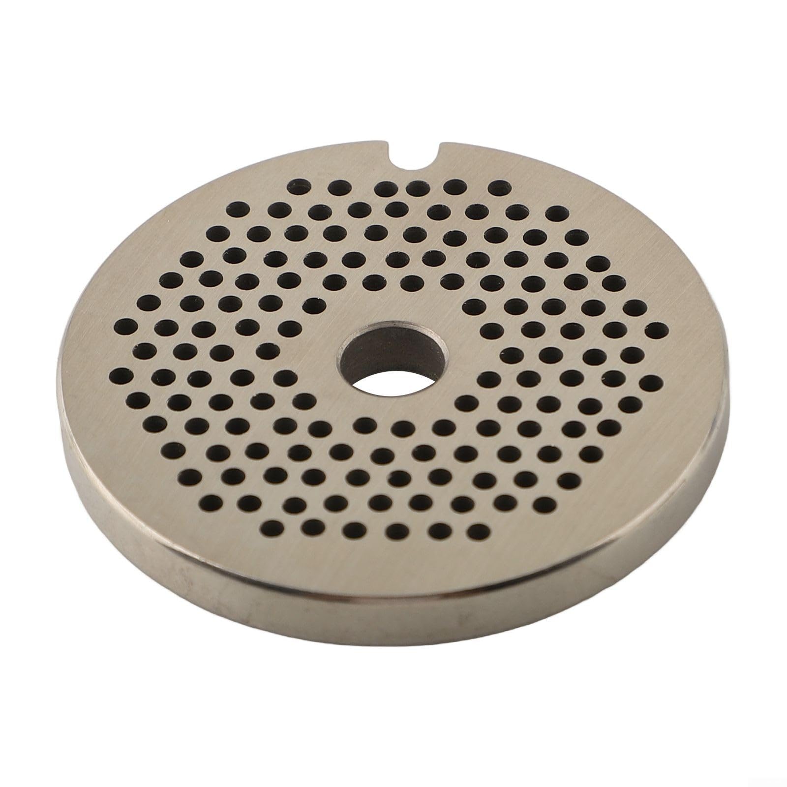 Stainless Steel Orifice Plate No 5 2mm Holes for Meat Grinders Compatible with Perforated Disc Models for Meat Fish Vegetable Use (2mm)