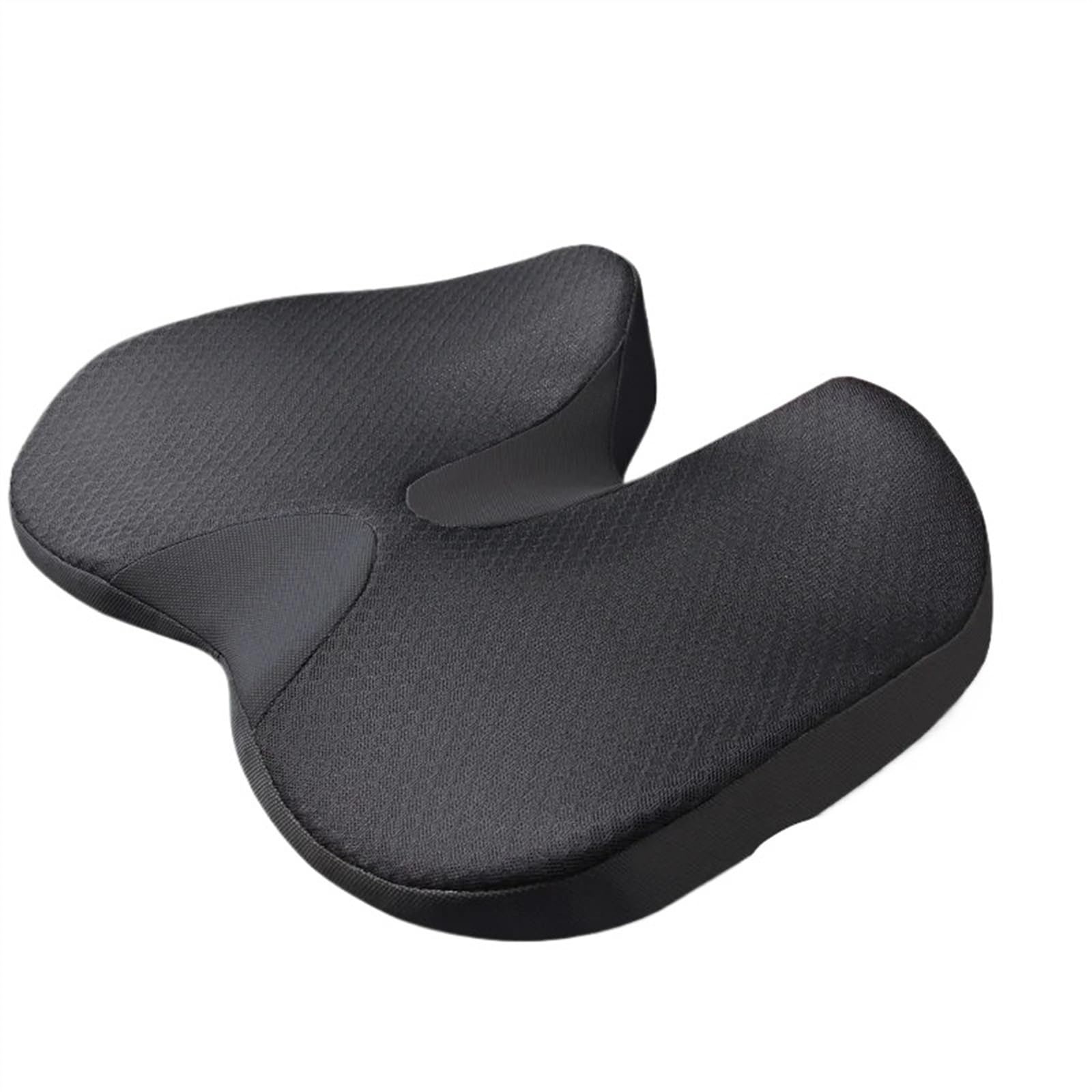 Cojin Antiescaras Cojín de espuma viscoelástica para coxis, cojín ortopédico para asiento de coxis, ciática, alivio del dolor de espalda, silla de oficina, asiento de coche Cojín para coxis(Black)