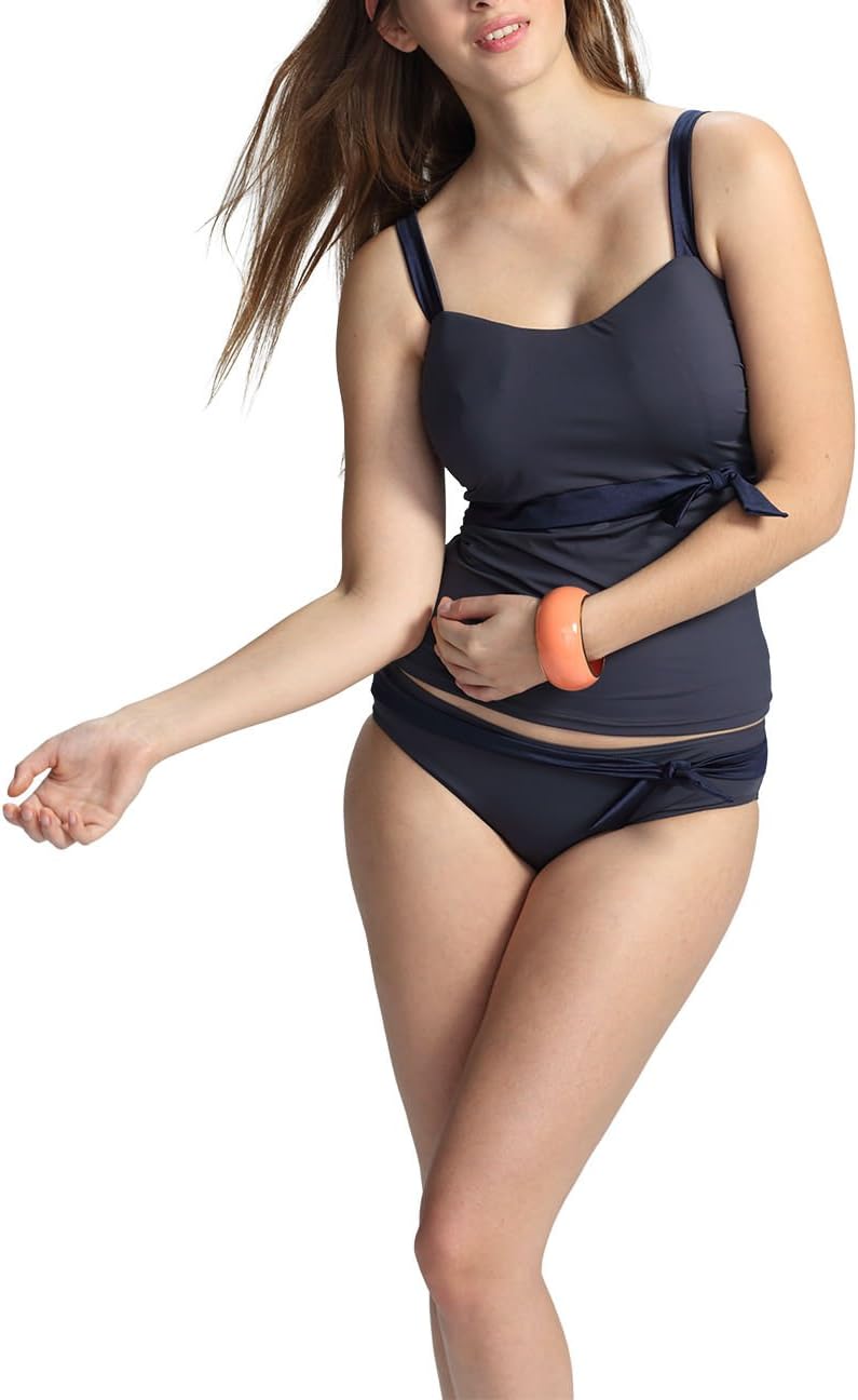 Petit Amour Women's Tankini SISSY Cup (F / G Cup Pa- fog 0234AB