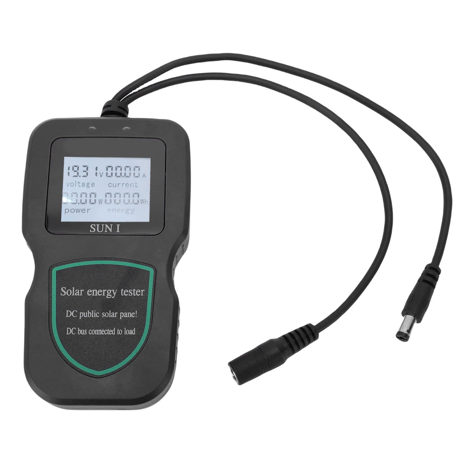 FTVOGUE Tester per Pannelli Solari, Multimetro Fotovoltaico MPPT con Ampio Schermo LCD per Test Efficienti di Pannelli Solari da 5 W a 500 W (BLACK)