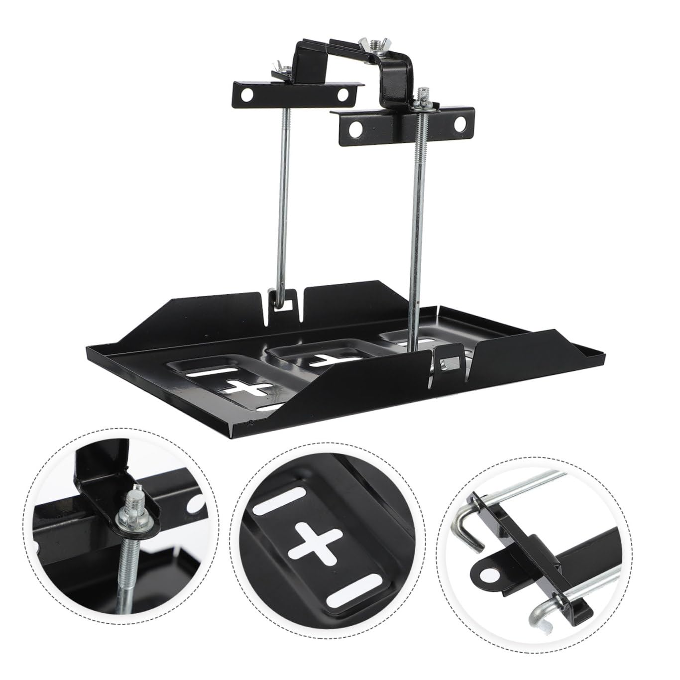 IMIKEYA Support de Batterie Automobile Kit de Support de Batterie Rangement Voiture