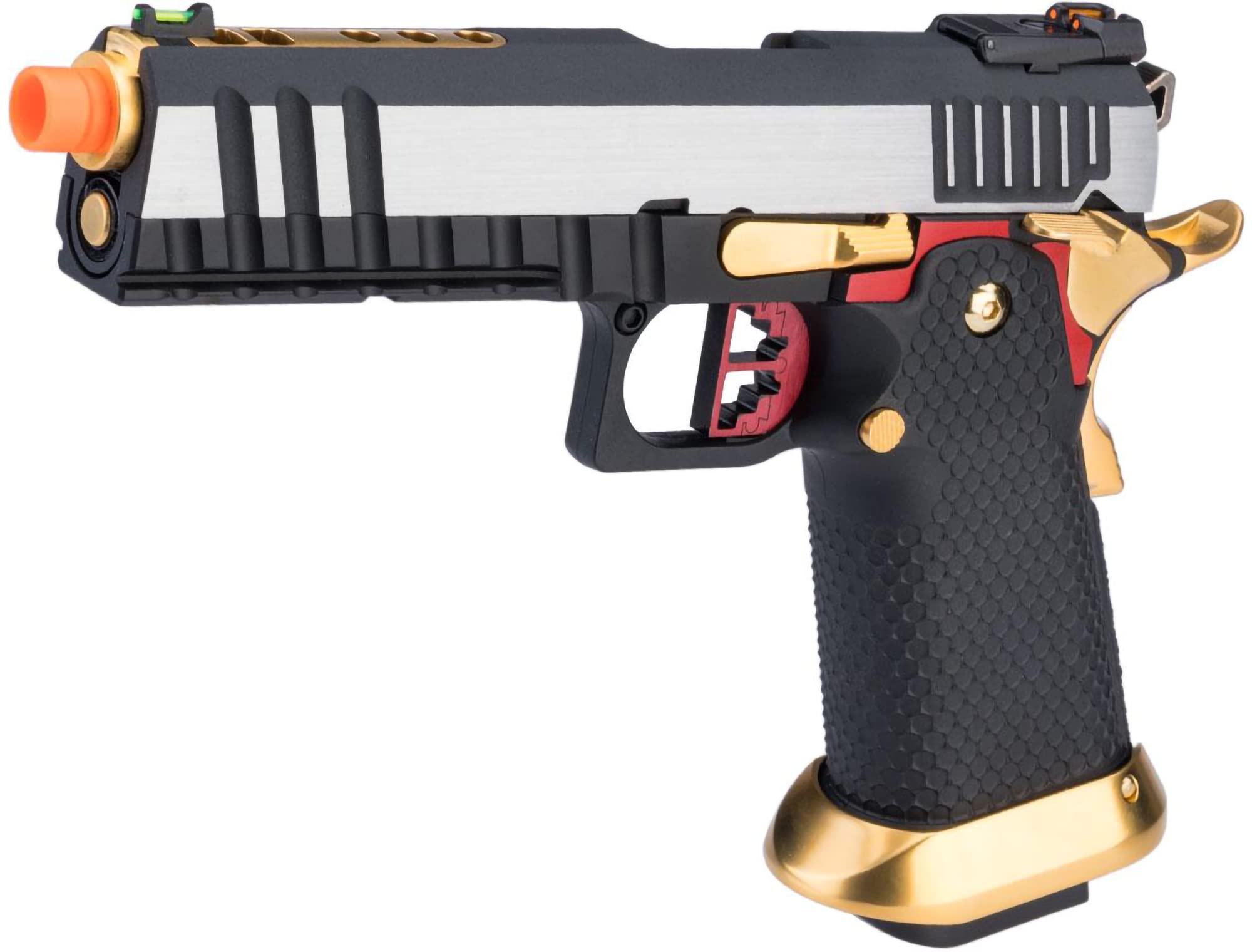 Evike Airsoft - AW Custom Ace Competitor Hi-CAPA Gas Blowback Airsoft Pistol (Package: Two-Tone/Green Gas/Gun Only)