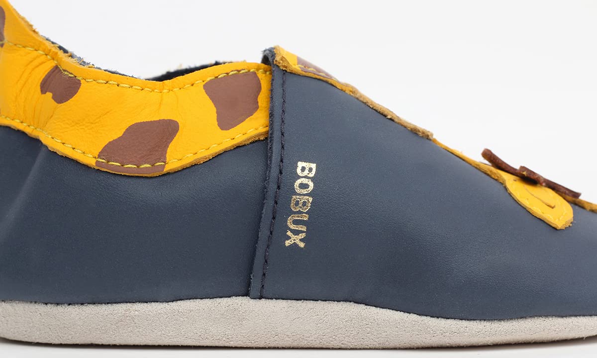 Bobux Pantofole Soft Sole Wilderness Elastico Giraffa 06001 Blu