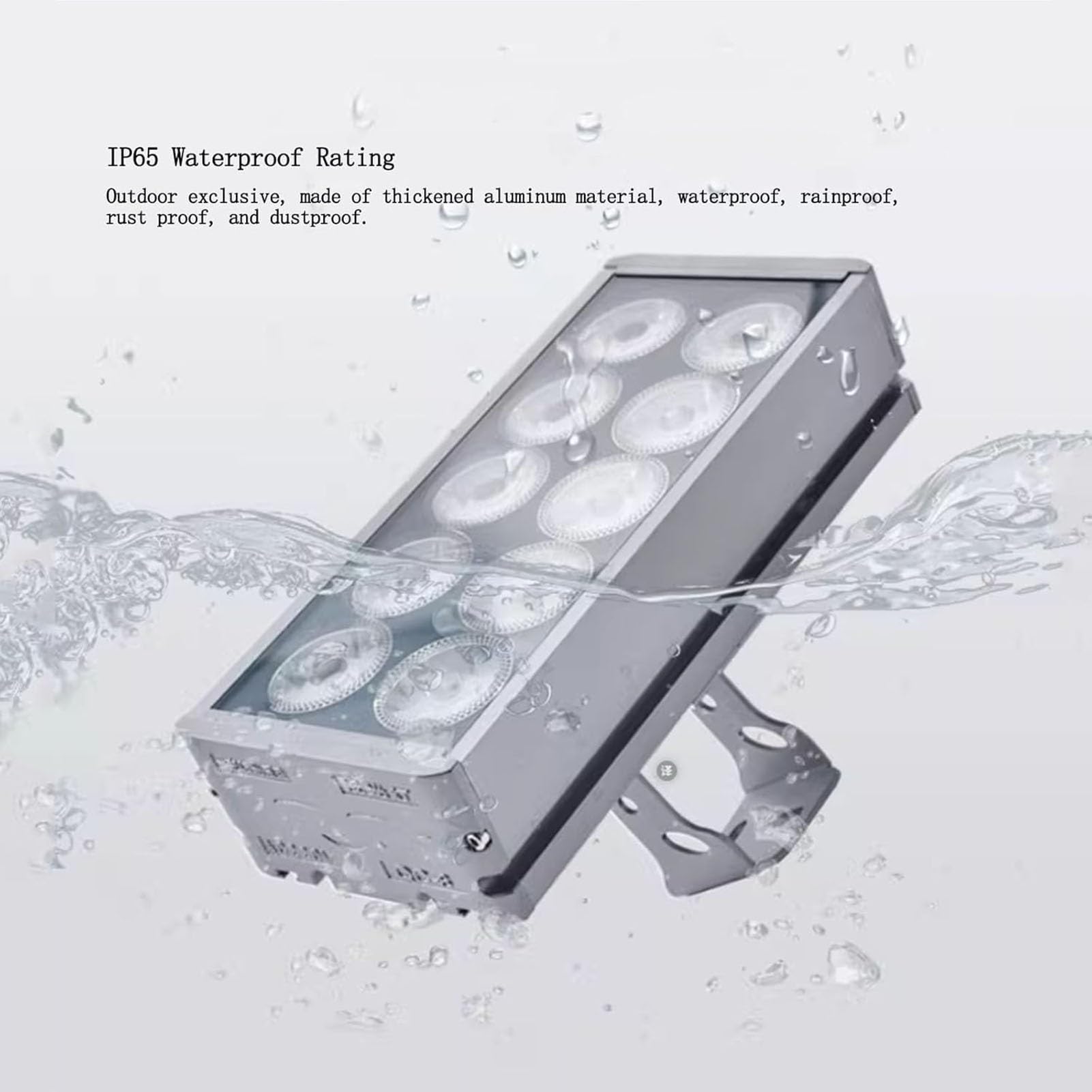 Foco LED Rectangular, Impermeable IP65, Para Exteriores, Para Patios, Hoteles, Villas, Iluminación De Paisajes(White,30W-220V)